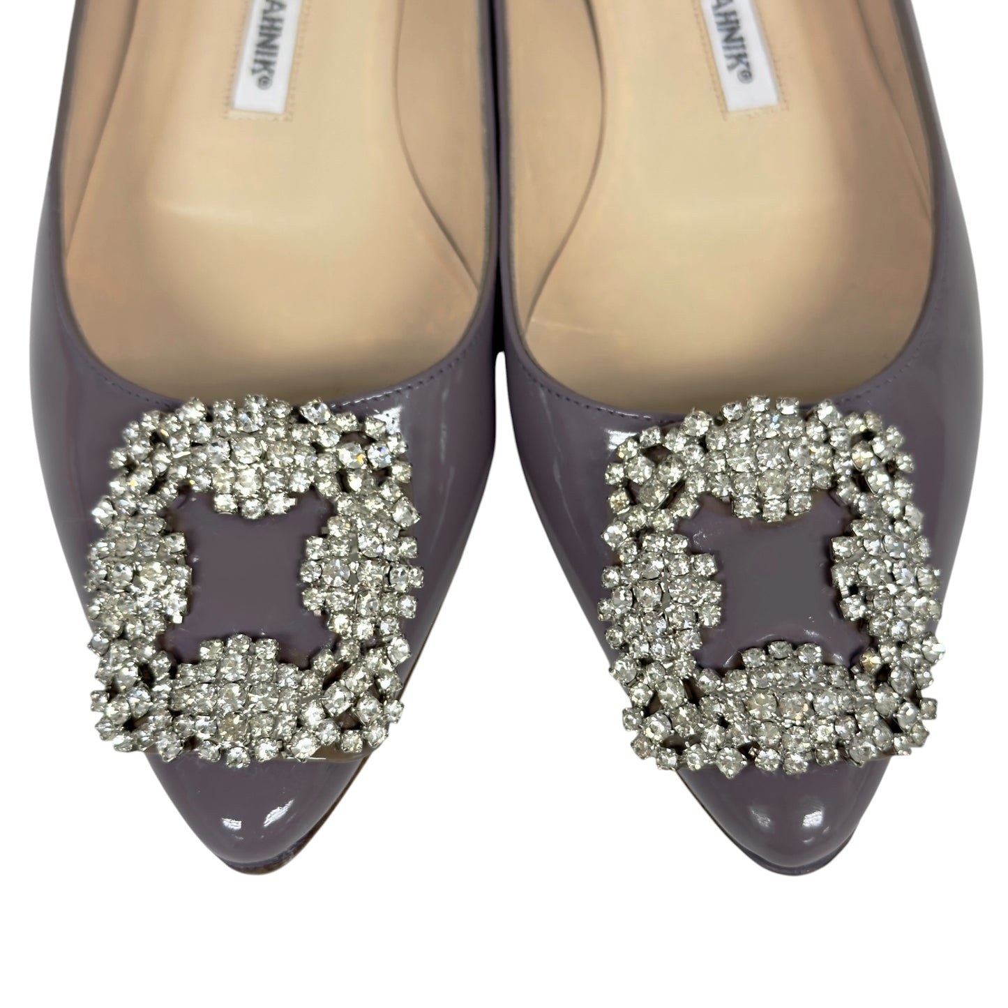 Manolo Blahnik 水鑽扣 平底鞋