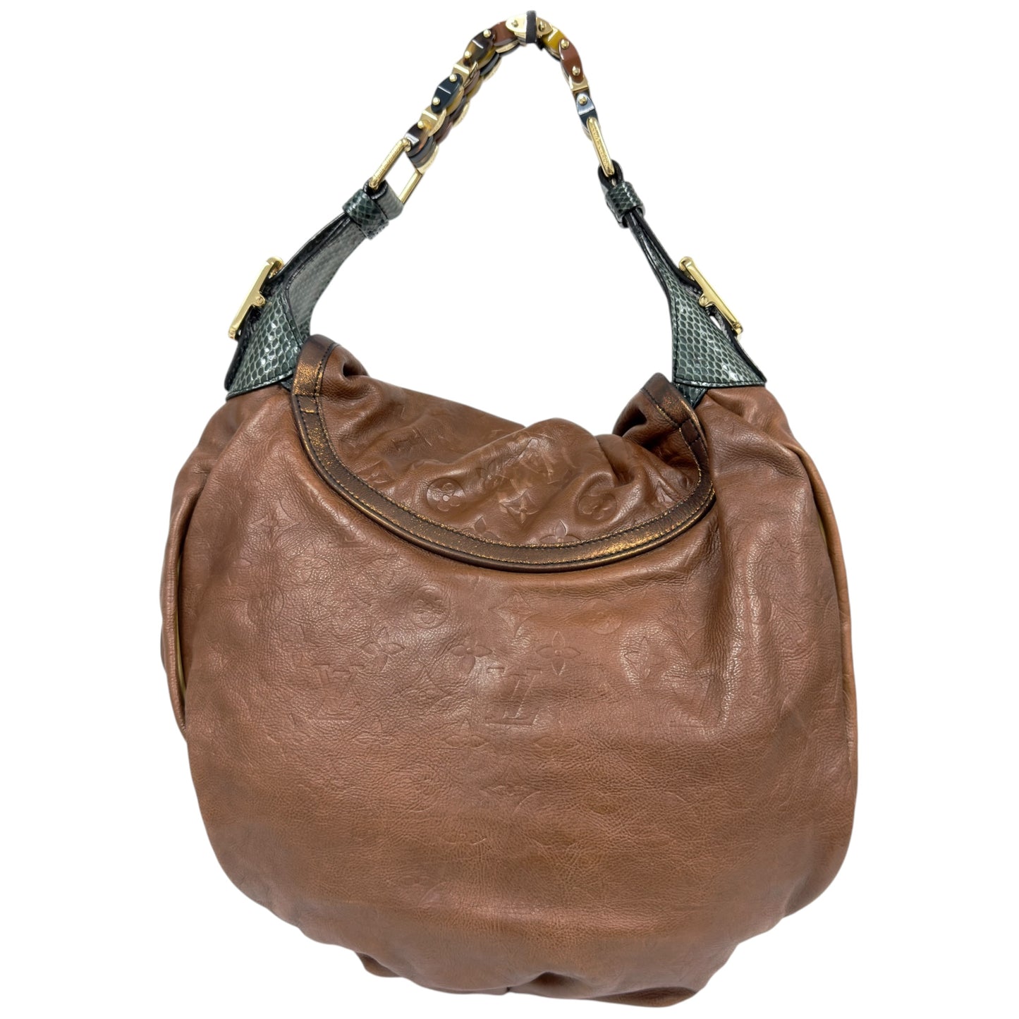 LOUIS VUITTON *年度限定* Kalahari 蛇皮拼老花壓紋 肩背包
