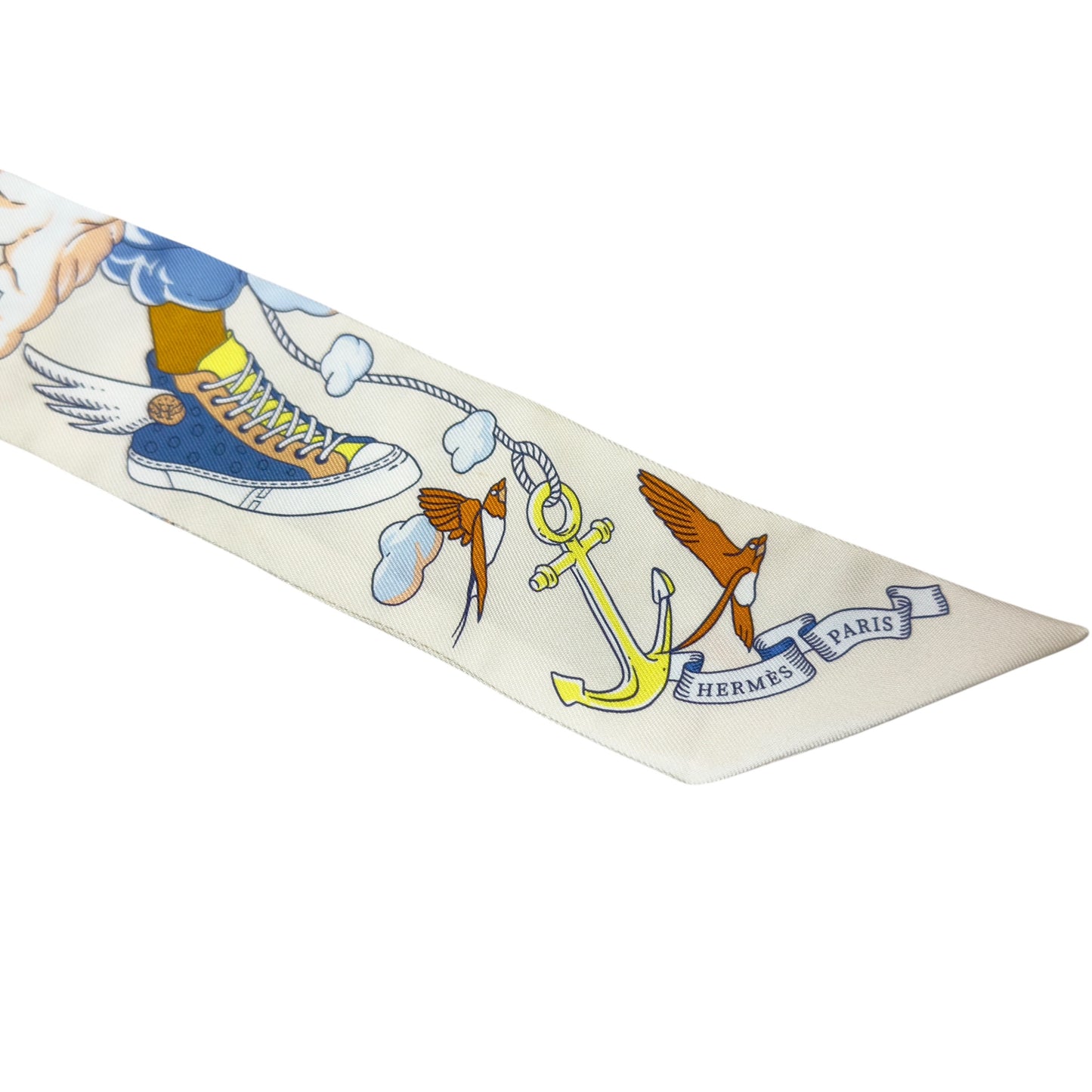 HERMES Sur Mon Nuage twilly 我的雲間萬象 幼絲巾