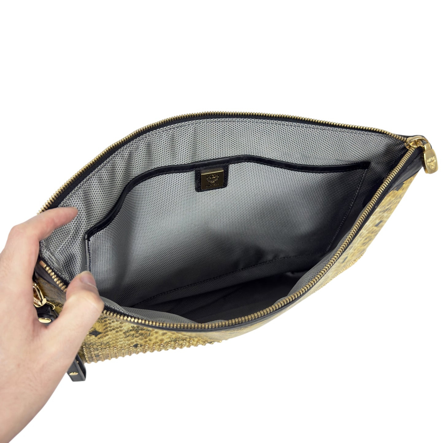 MCM 仿蛇皮紋 手包