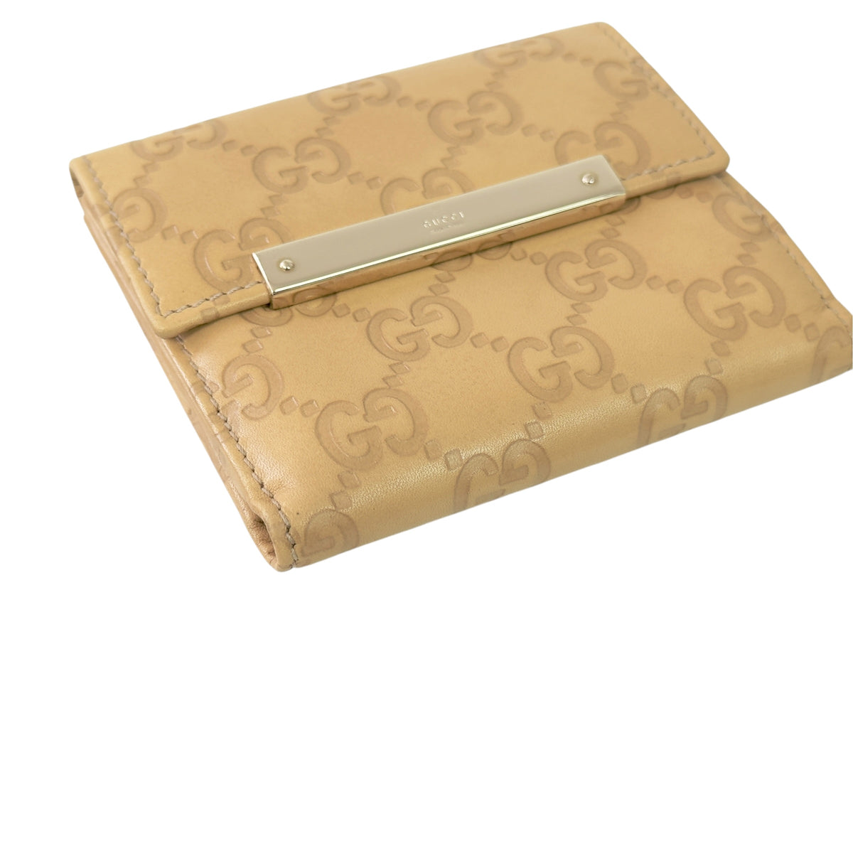 GUCCI GG壓紋 短銀包
