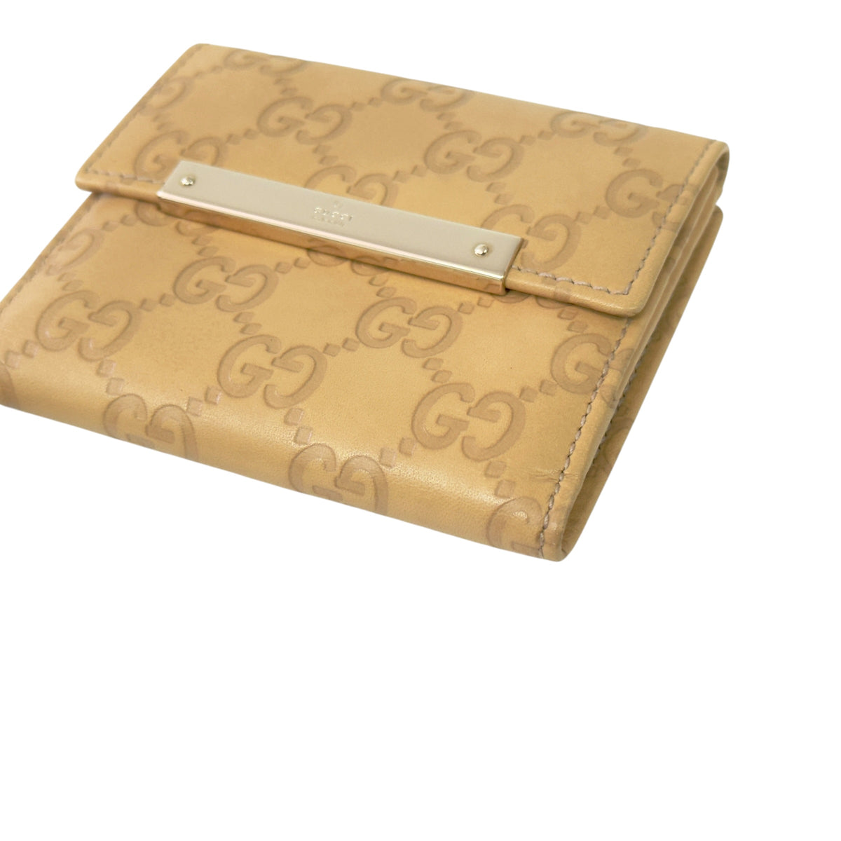 GUCCI GG壓紋 短銀包