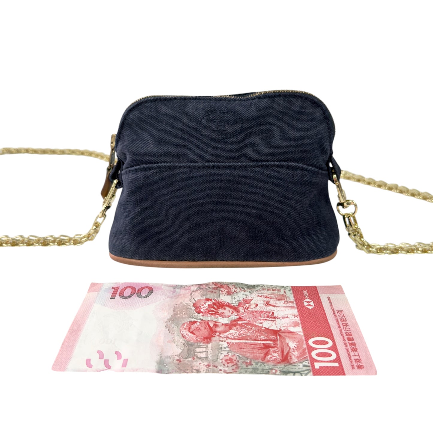 HERMES *自加鏈＞送無品牌長鏈* 中古 Bolide 斜揹小袋