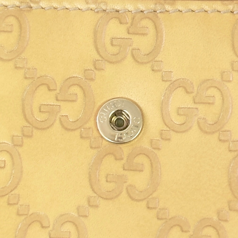 GUCCI GG壓紋 短銀包