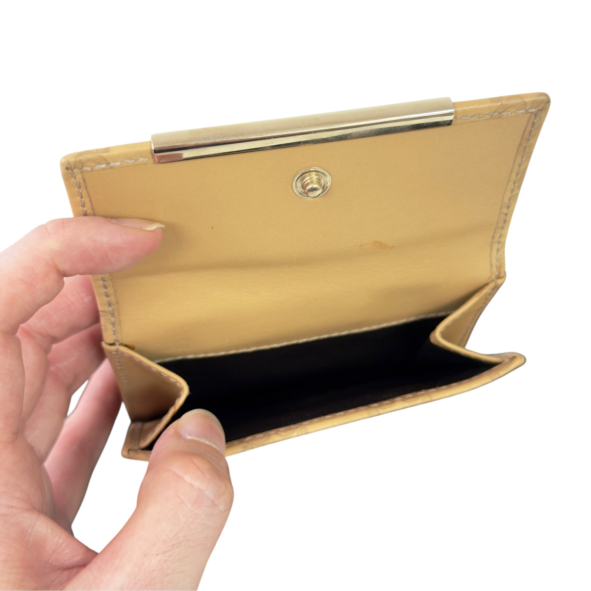 GUCCI GG壓紋 短銀包