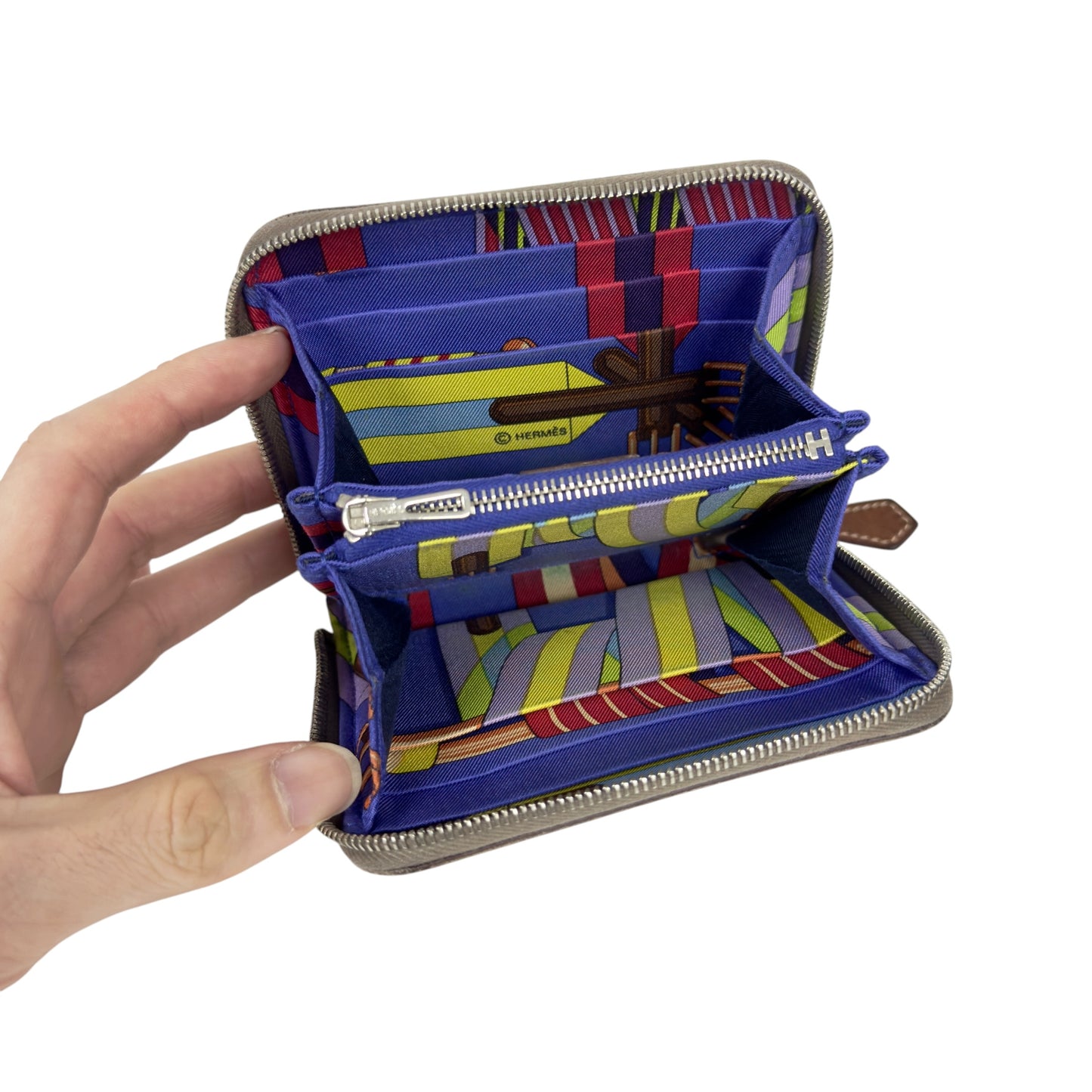 HERMES Silk'in 銀包 X刻