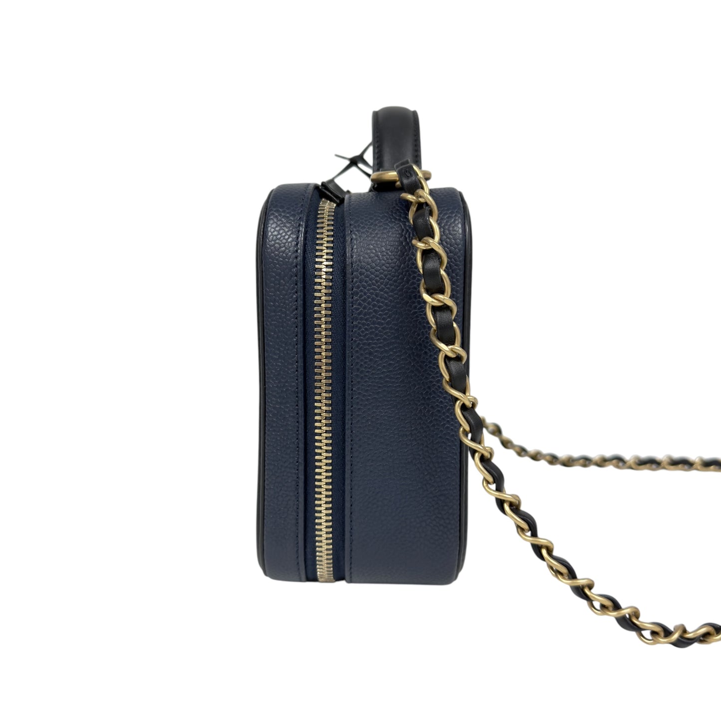 CHANEL Vanity 荔枝皮 化妝盒子 肩背包