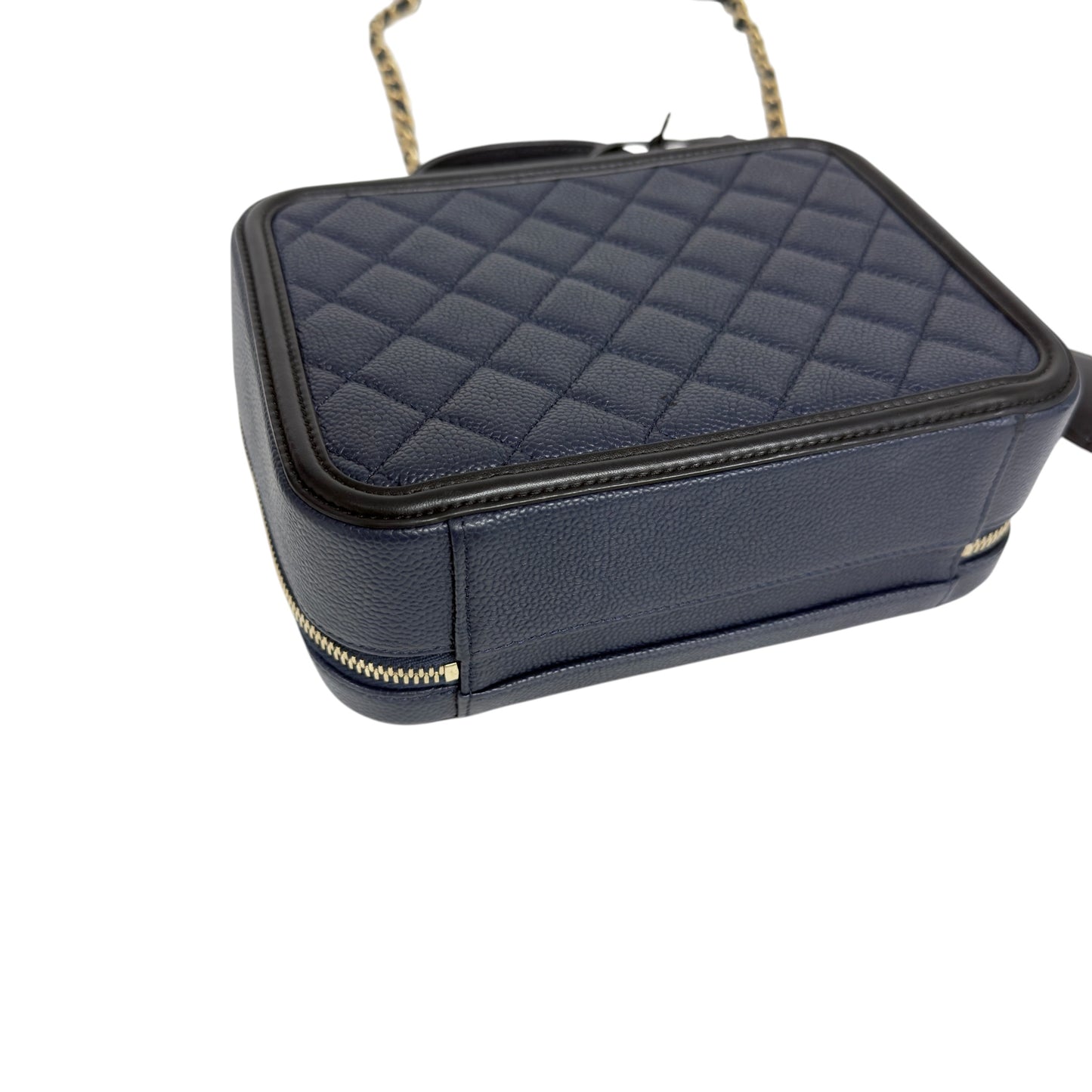 CHANEL Vanity 荔枝皮 化妝盒子 肩背包