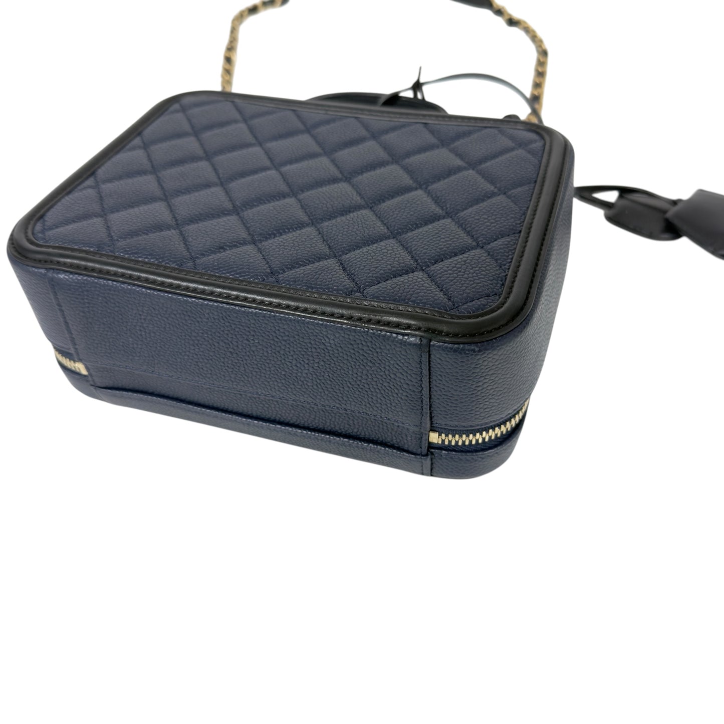 CHANEL Vanity 荔枝皮 化妝盒子 肩背包