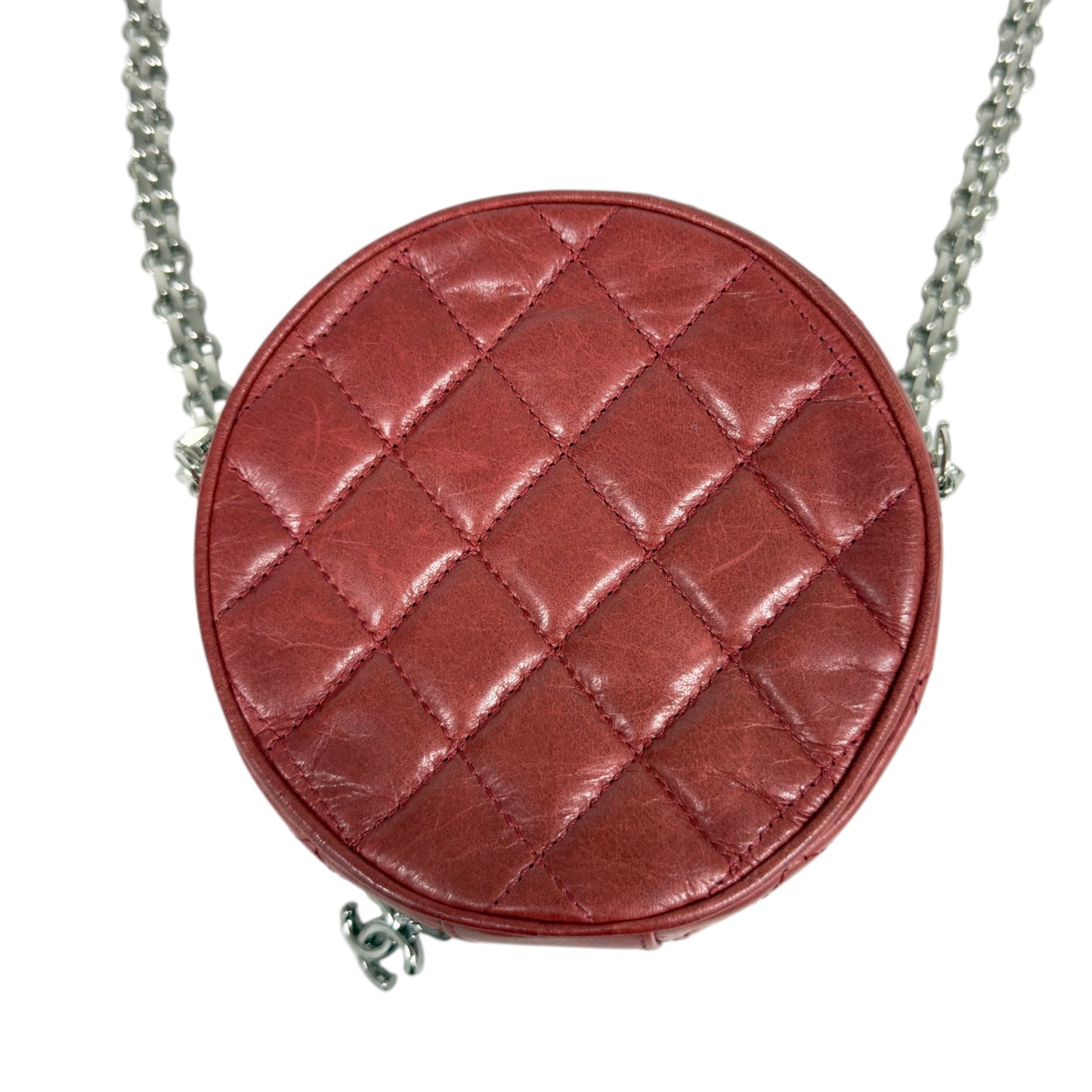 CHANEL *自加鏈＞送無品牌扣＋無品牌鏈帶* CC 小圓餅 斜揹袋