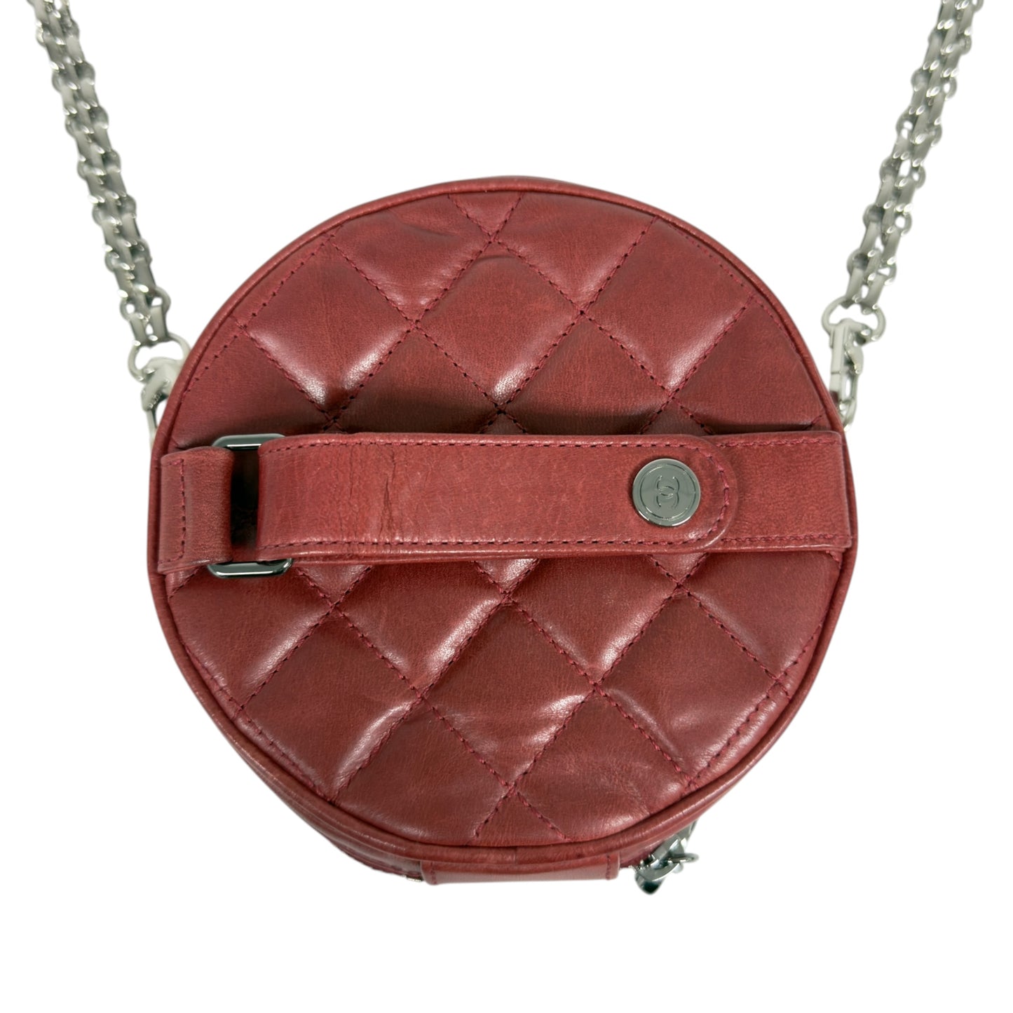 CHANEL *自加鏈＞送無品牌扣＋無品牌鏈帶* CC 小圓餅 斜揹袋