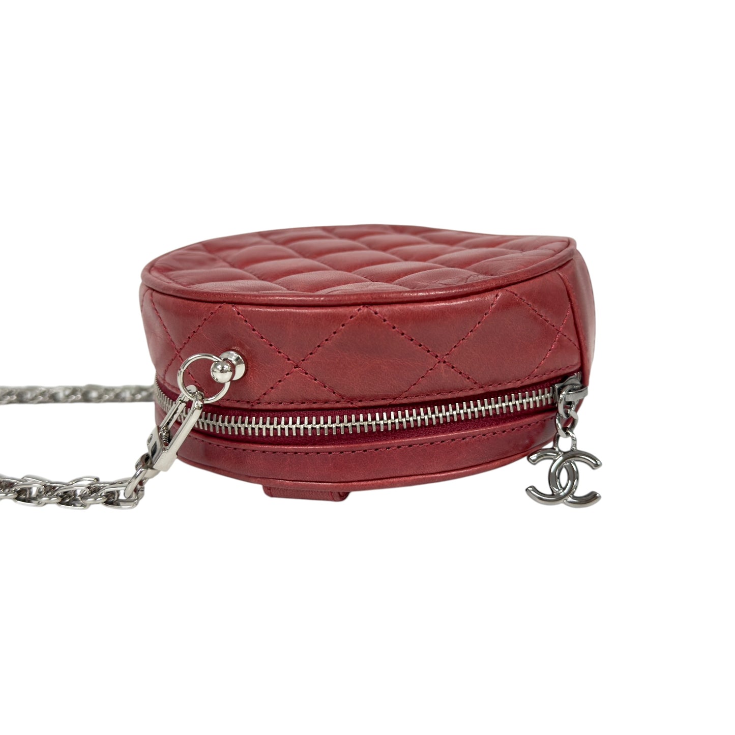 CHANEL *自加鏈＞送無品牌扣＋無品牌鏈帶* CC 小圓餅 斜揹袋