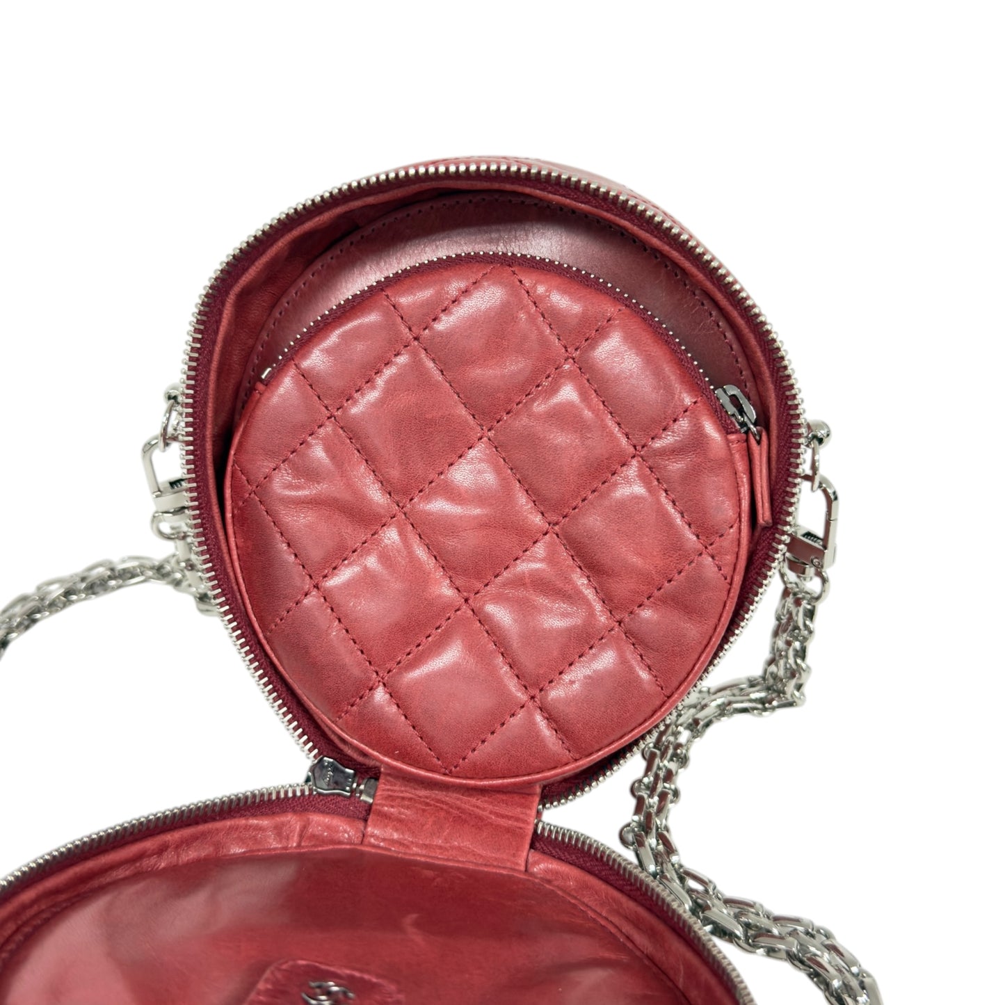 CHANEL *自加鏈＞送無品牌扣＋無品牌鏈帶* CC 小圓餅 斜揹袋