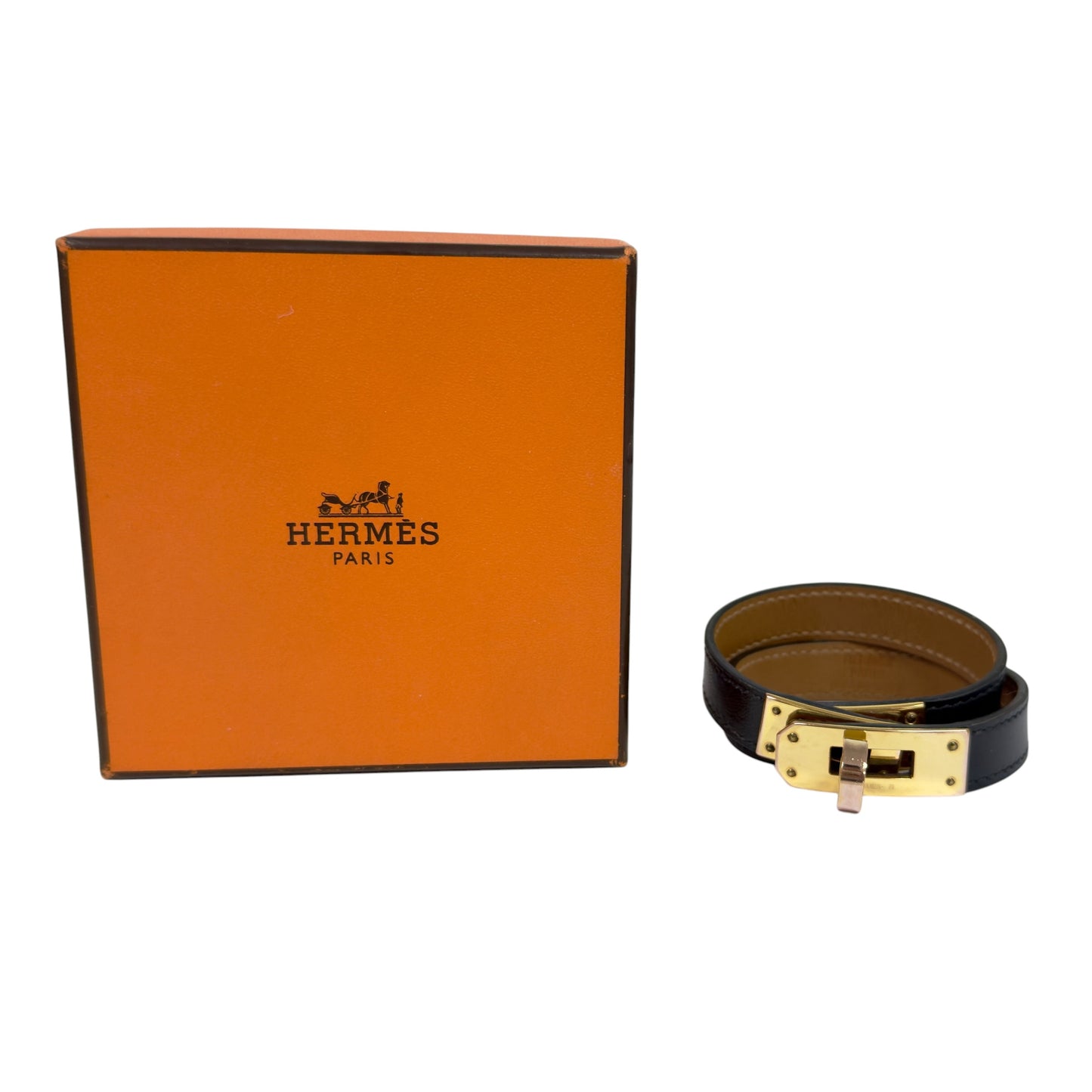 HERMES Kelly 雙圈 皮手帶 Y刻