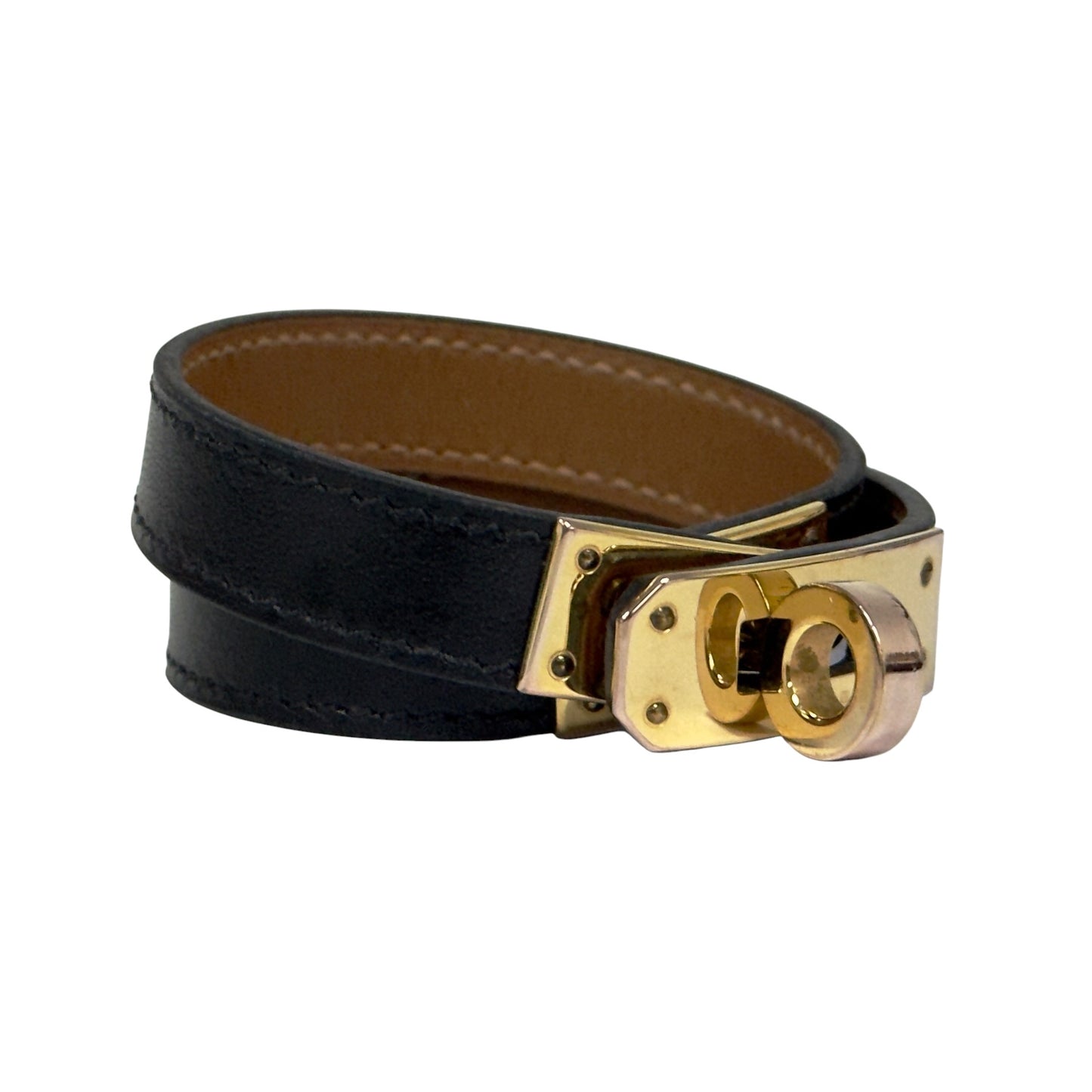 HERMES Kelly 雙圈 皮手帶 Y刻