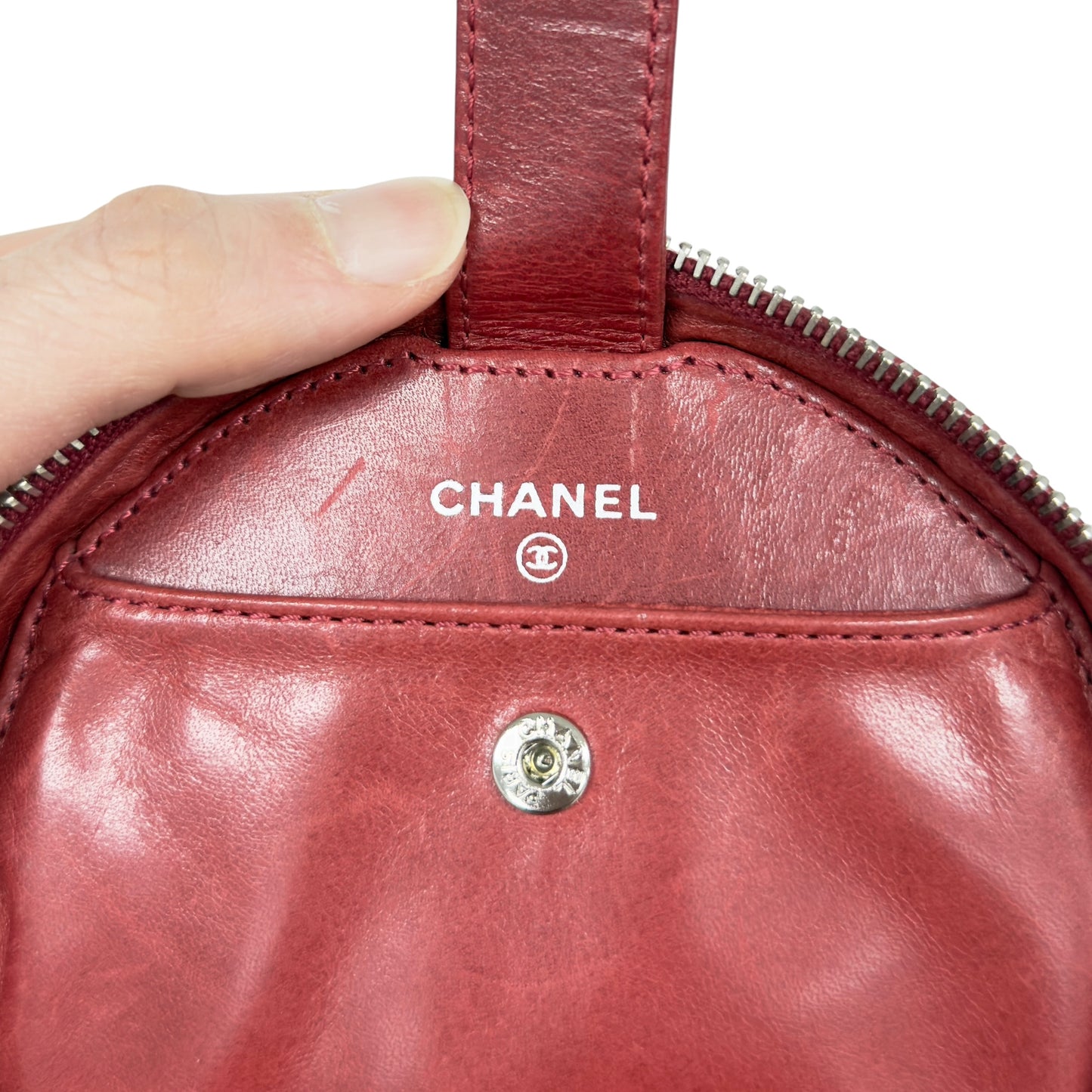 CHANEL *自加鏈＞送無品牌扣＋無品牌鏈帶* CC 小圓餅 斜揹袋