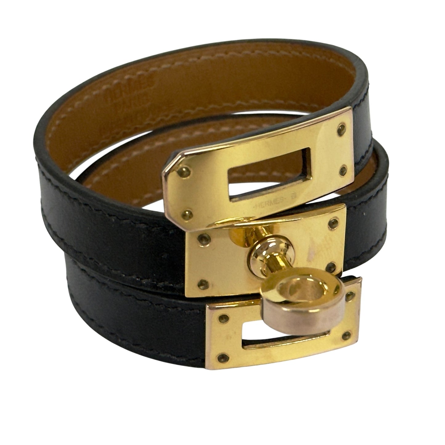 HERMES Kelly 雙圈 皮手帶 Y刻