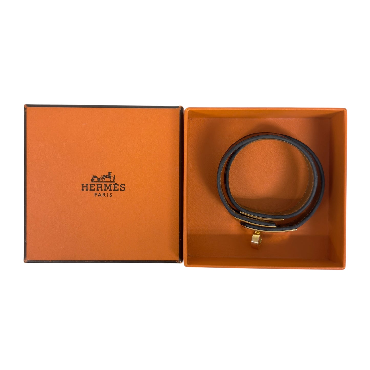 HERMES Kelly 雙圈 皮手帶 Y刻
