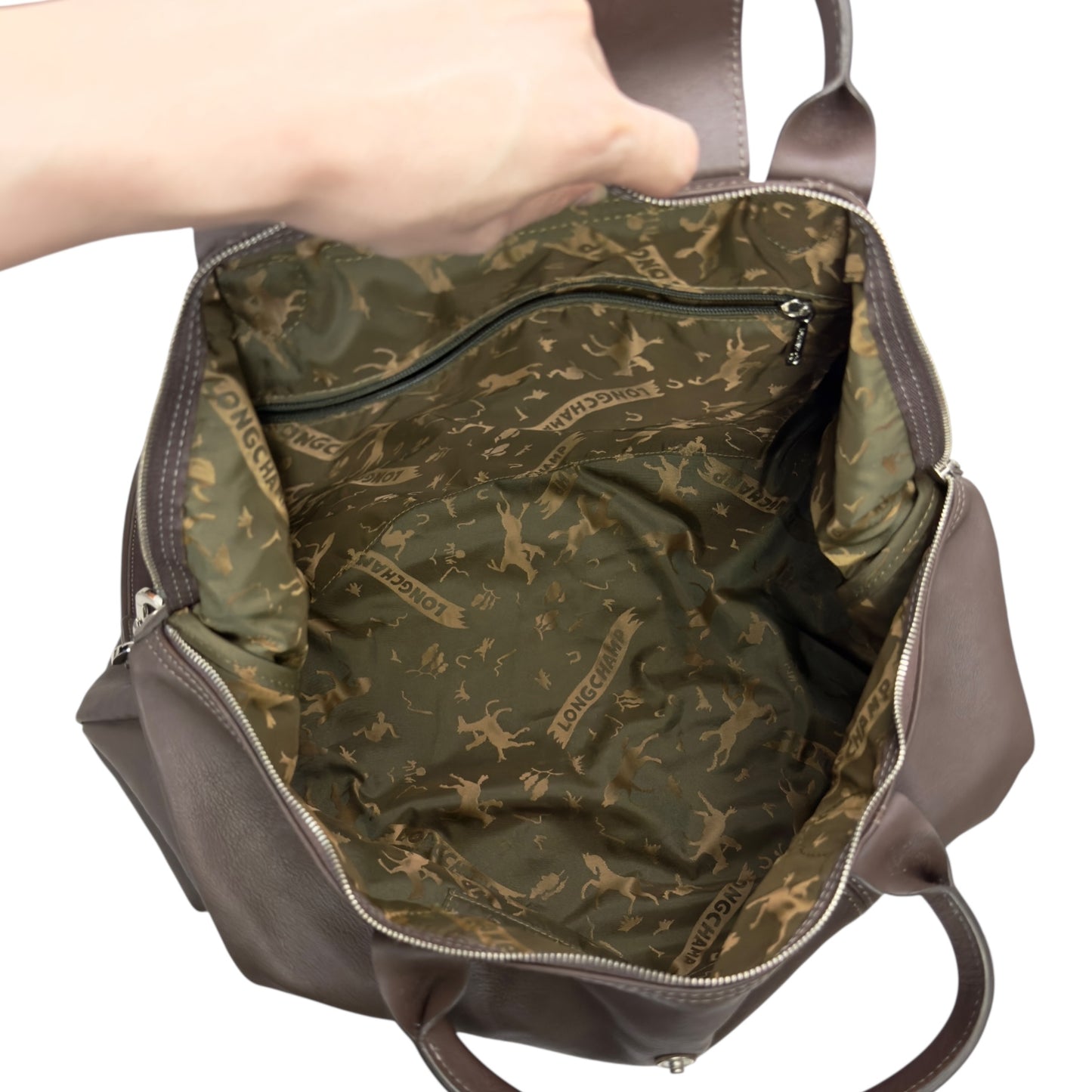 LONGCHAMP Pliage 皮革 2用袋