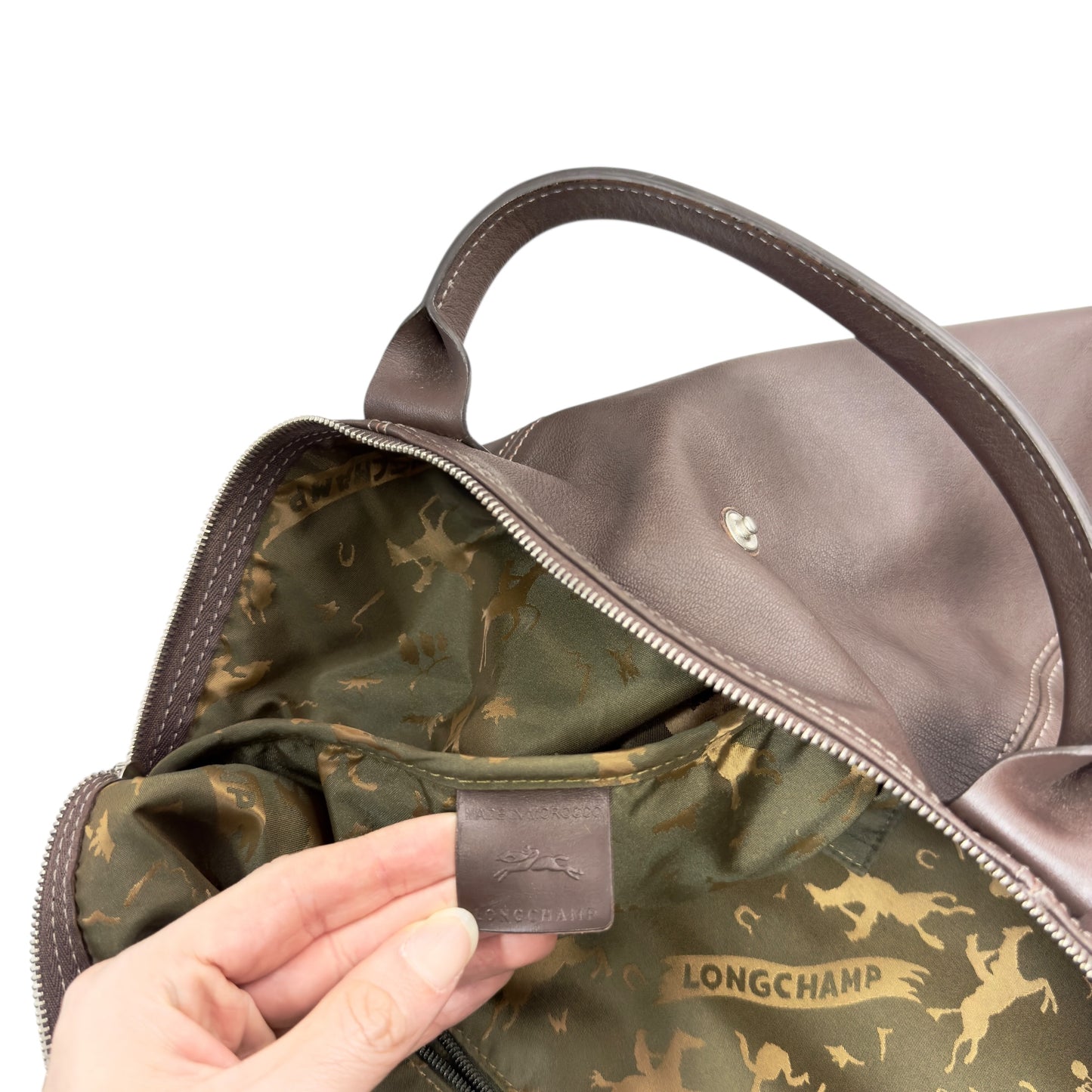 LONGCHAMP Pliage 皮革 2用袋