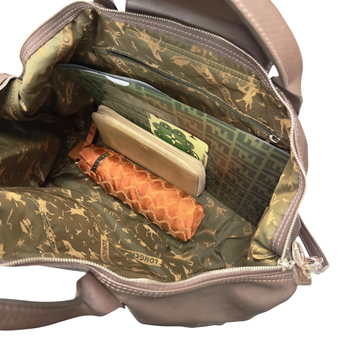 LONGCHAMP Pliage 皮革 2用袋