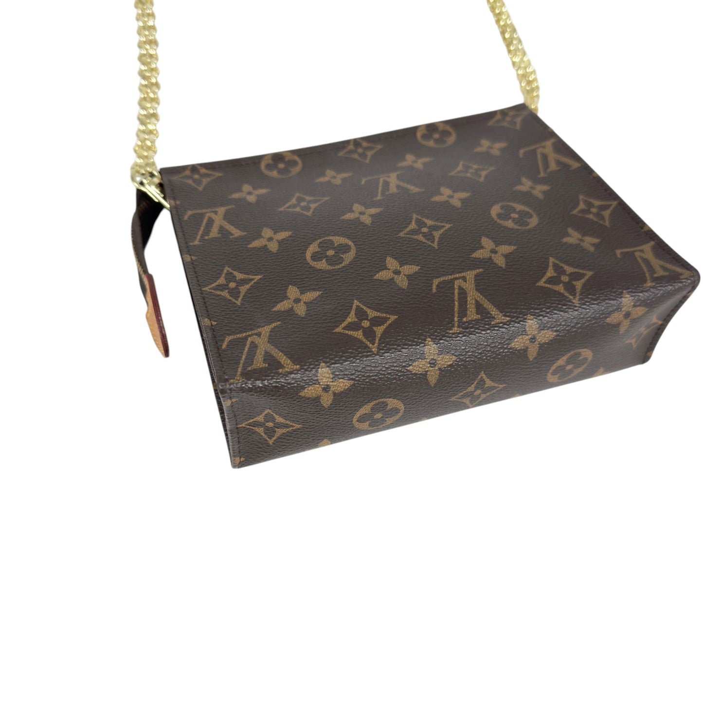 LOUIS VUITTON *自加鏈＞送無品牌扣＋無品牌鏈帶* 老花 斜揹袋