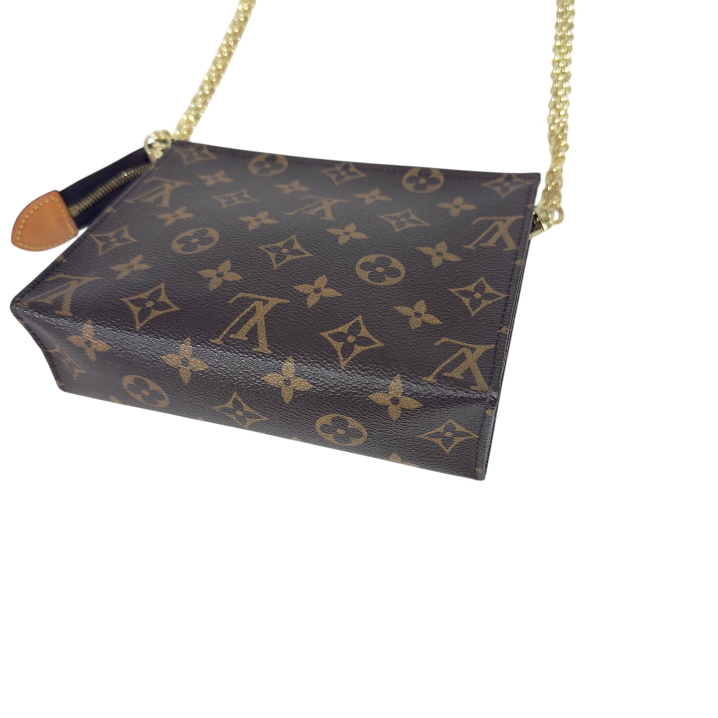 LOUIS VUITTON *自加鏈＞送無品牌扣＋無品牌鏈帶* 老花 斜揹袋