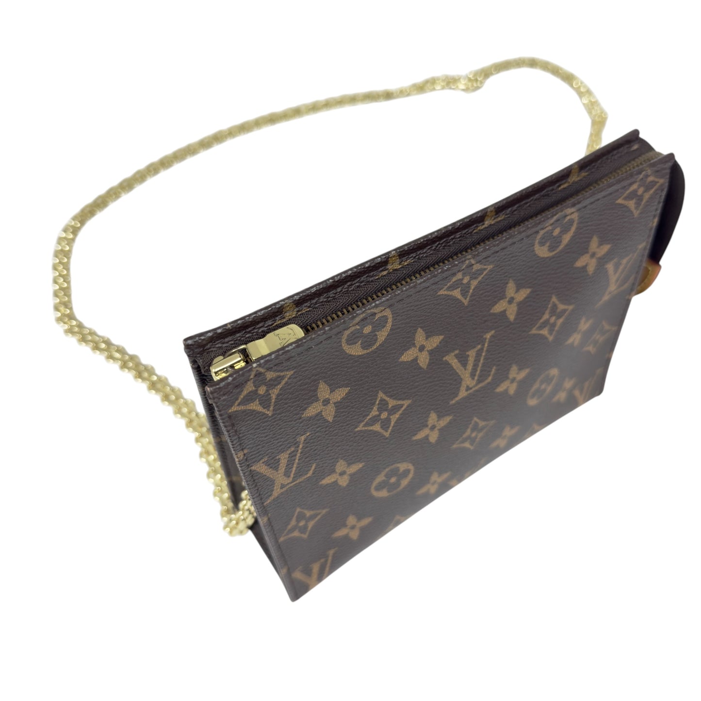 LOUIS VUITTON *自加鏈＞送無品牌扣＋無品牌鏈帶* 老花 斜揹袋