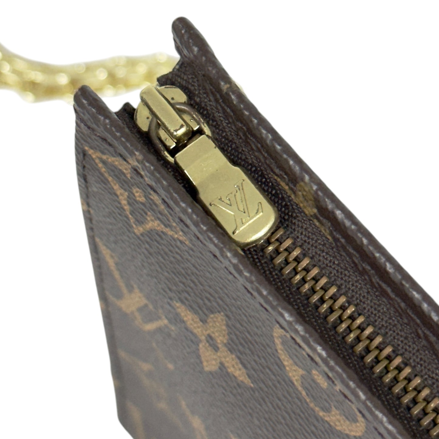 LOUIS VUITTON *自加鏈＞送無品牌扣＋無品牌鏈帶* 老花 斜揹袋