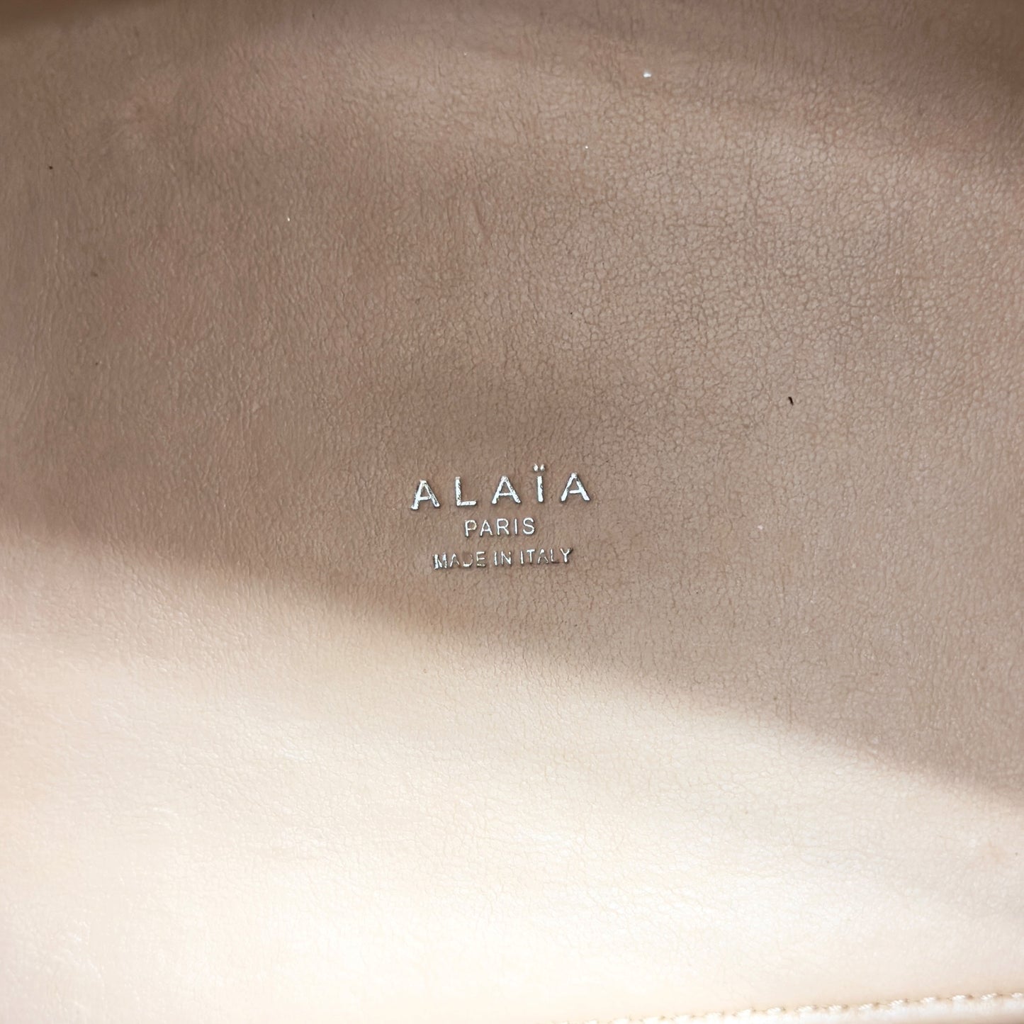 ALAIA 蛇皮拼帆布 2用袋