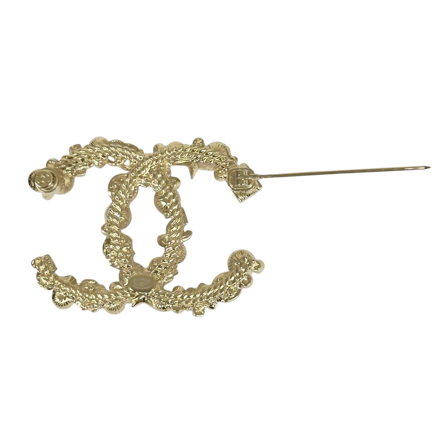 CHANEL CC 經典元素 水鑽 珠珠 胸針