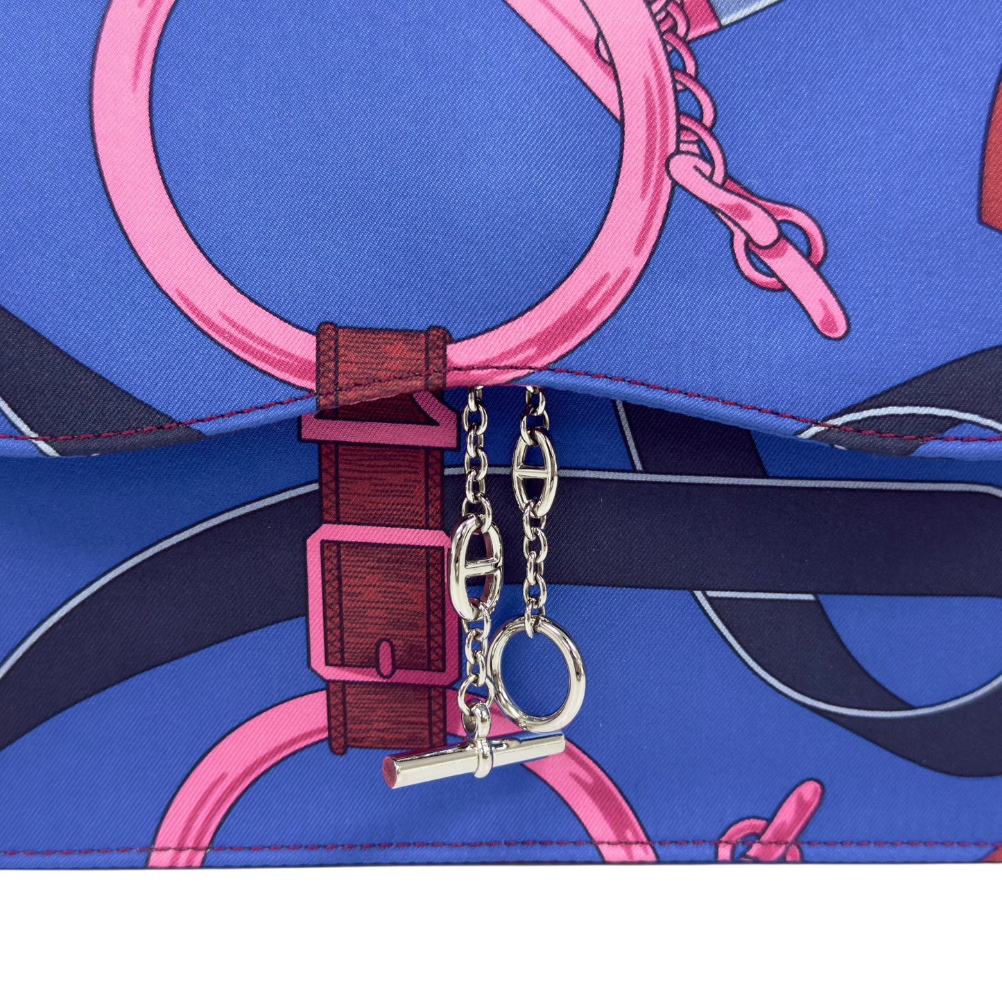 HERMES *罕有* Catenina 真󠄉絲 豬鼻子🐽 鏈條包 框N刻