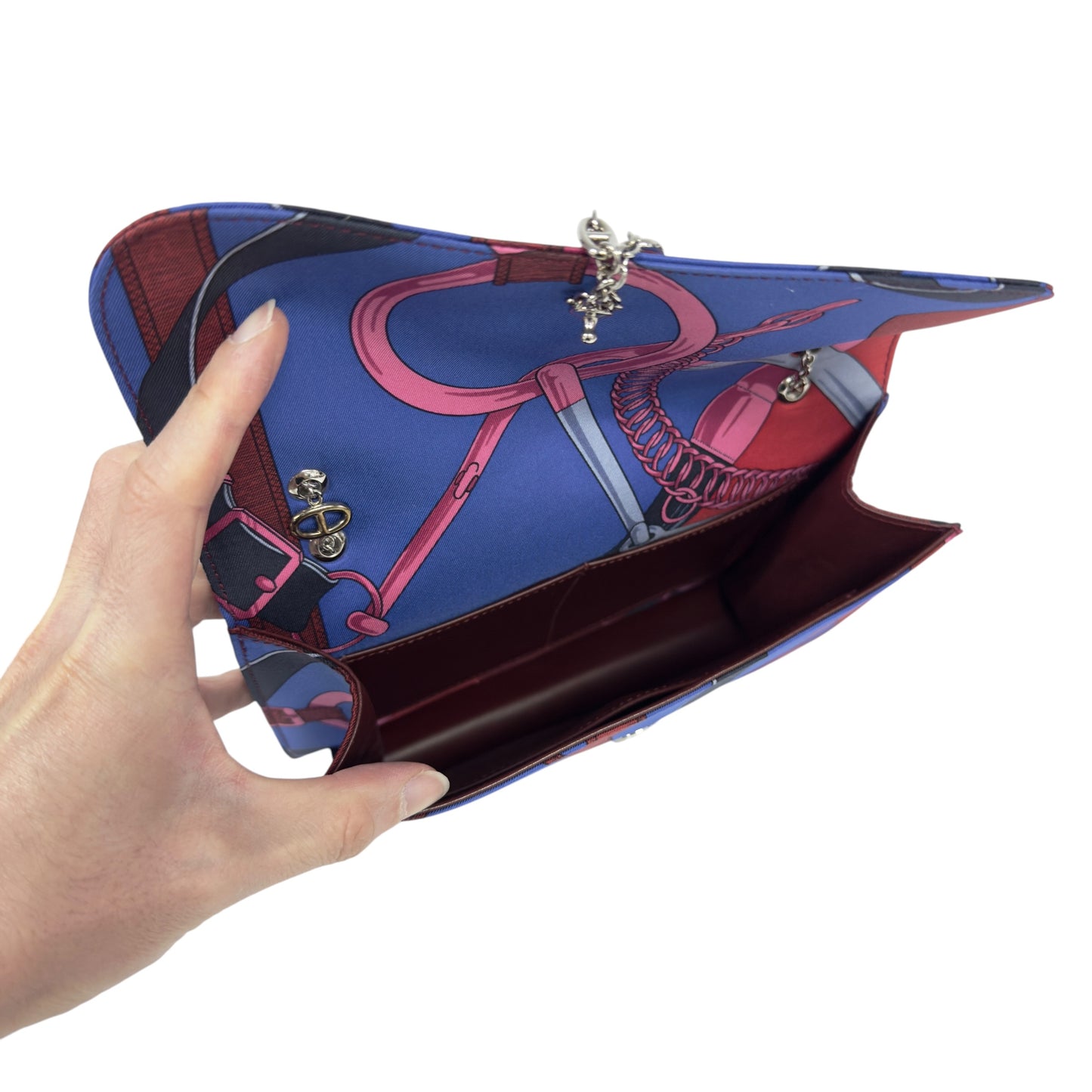 HERMES *罕有* Catenina 真󠄉絲 豬鼻子🐽 鏈條包 框N刻
