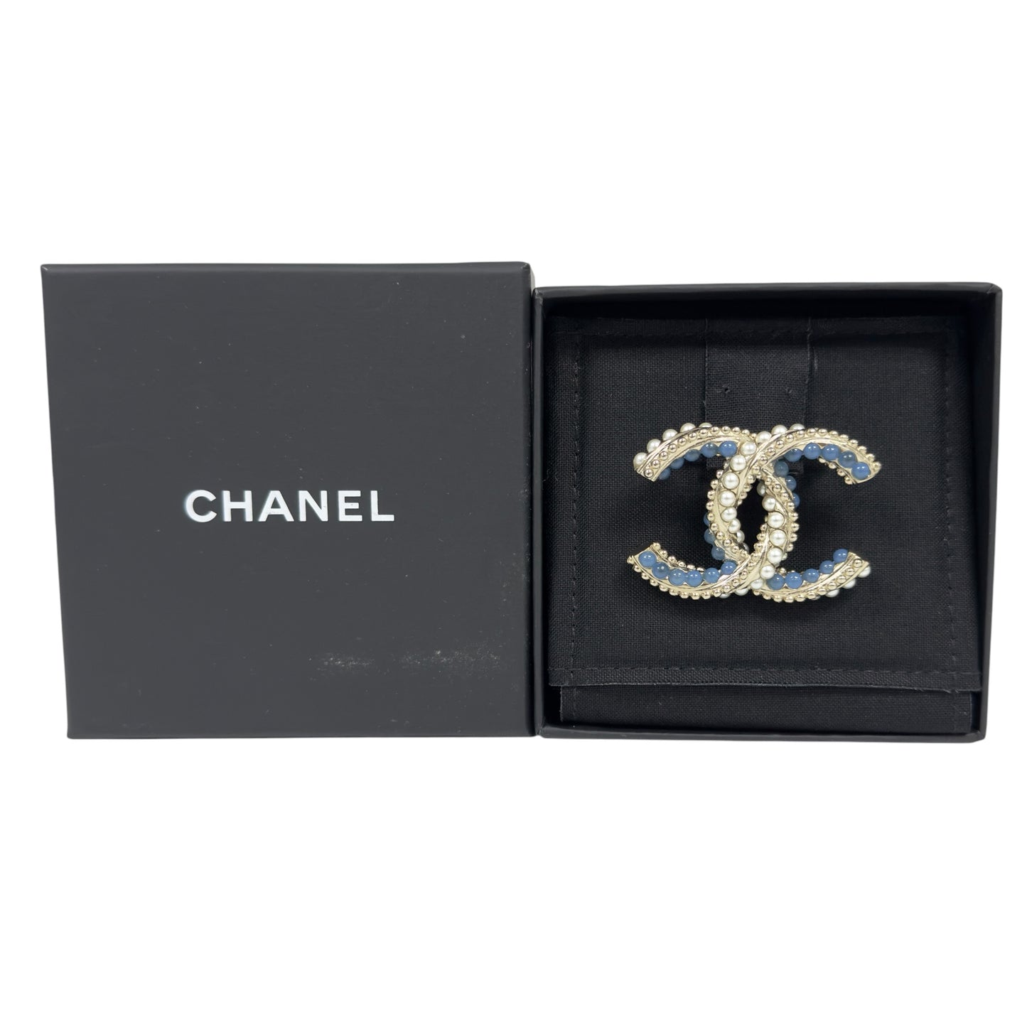 CHANEL CC 珠珠 胸針