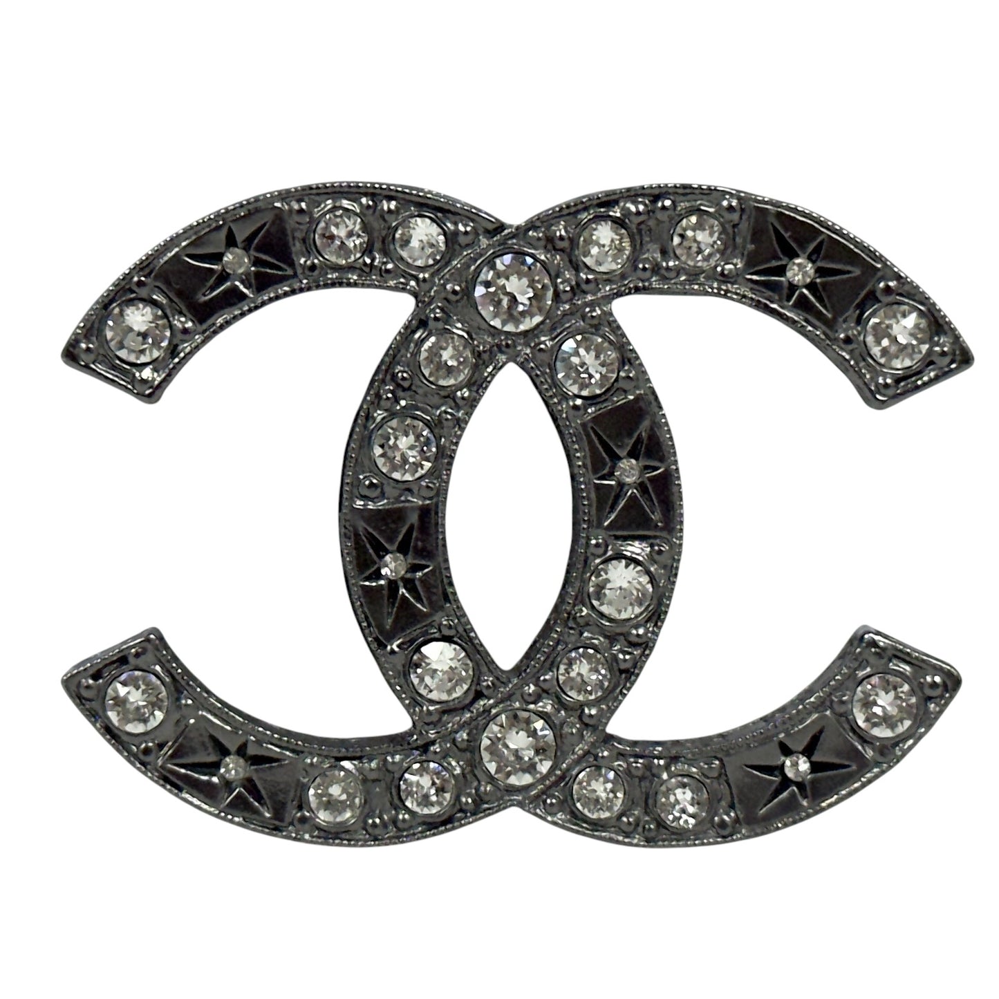 CHANEL CC 水鑽 胸針
