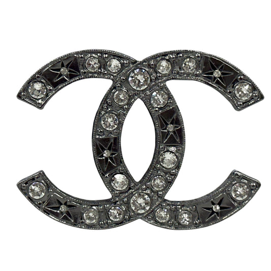 CHANEL CC 水鑽 胸針