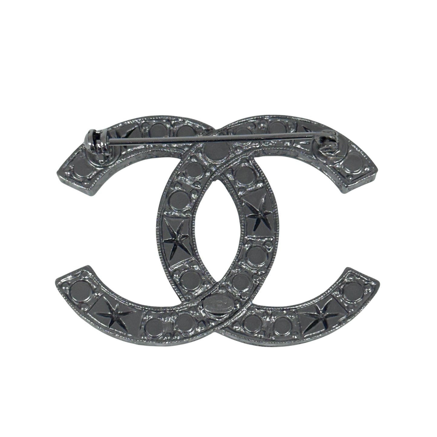CHANEL CC 水鑽 胸針