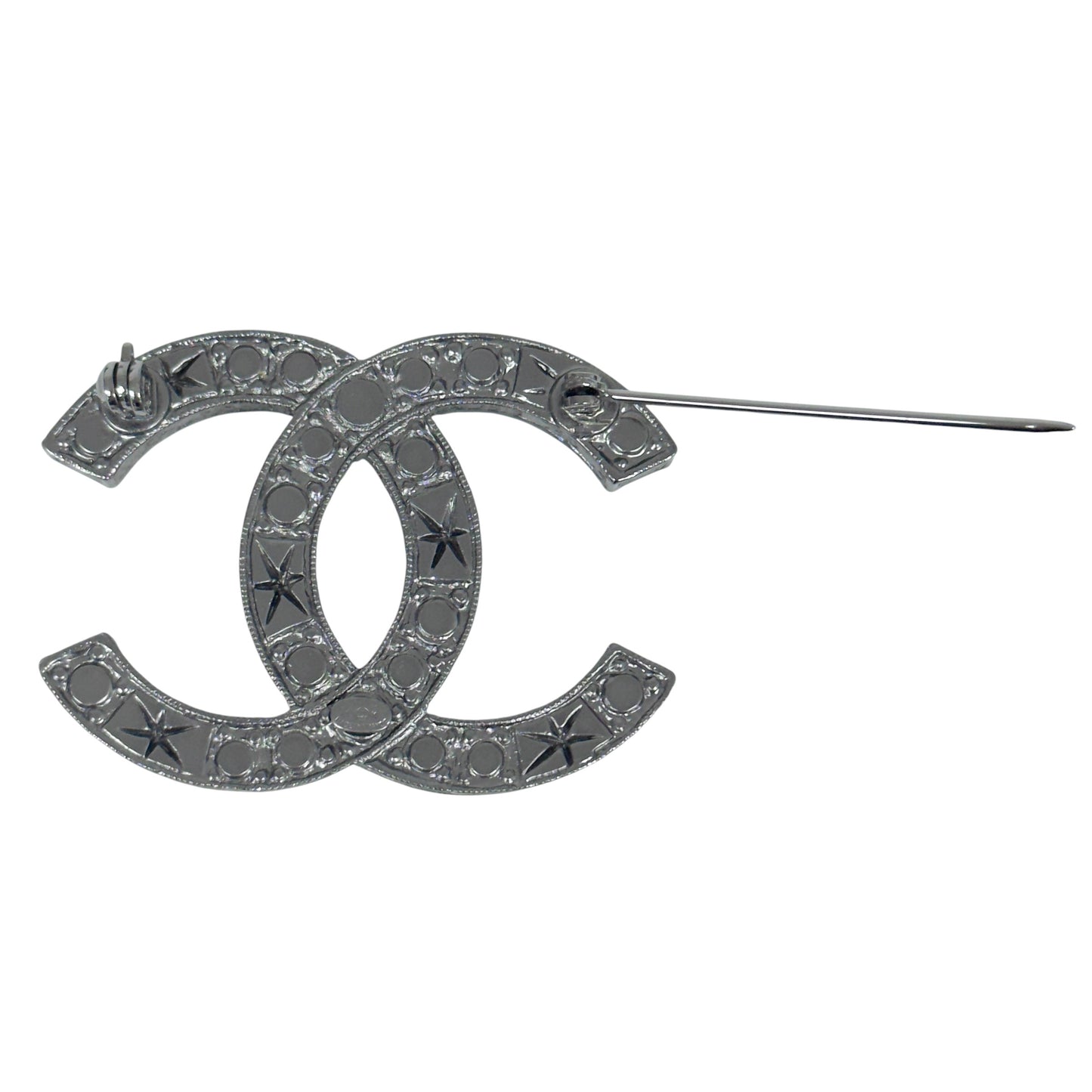 CHANEL CC 水鑽 胸針