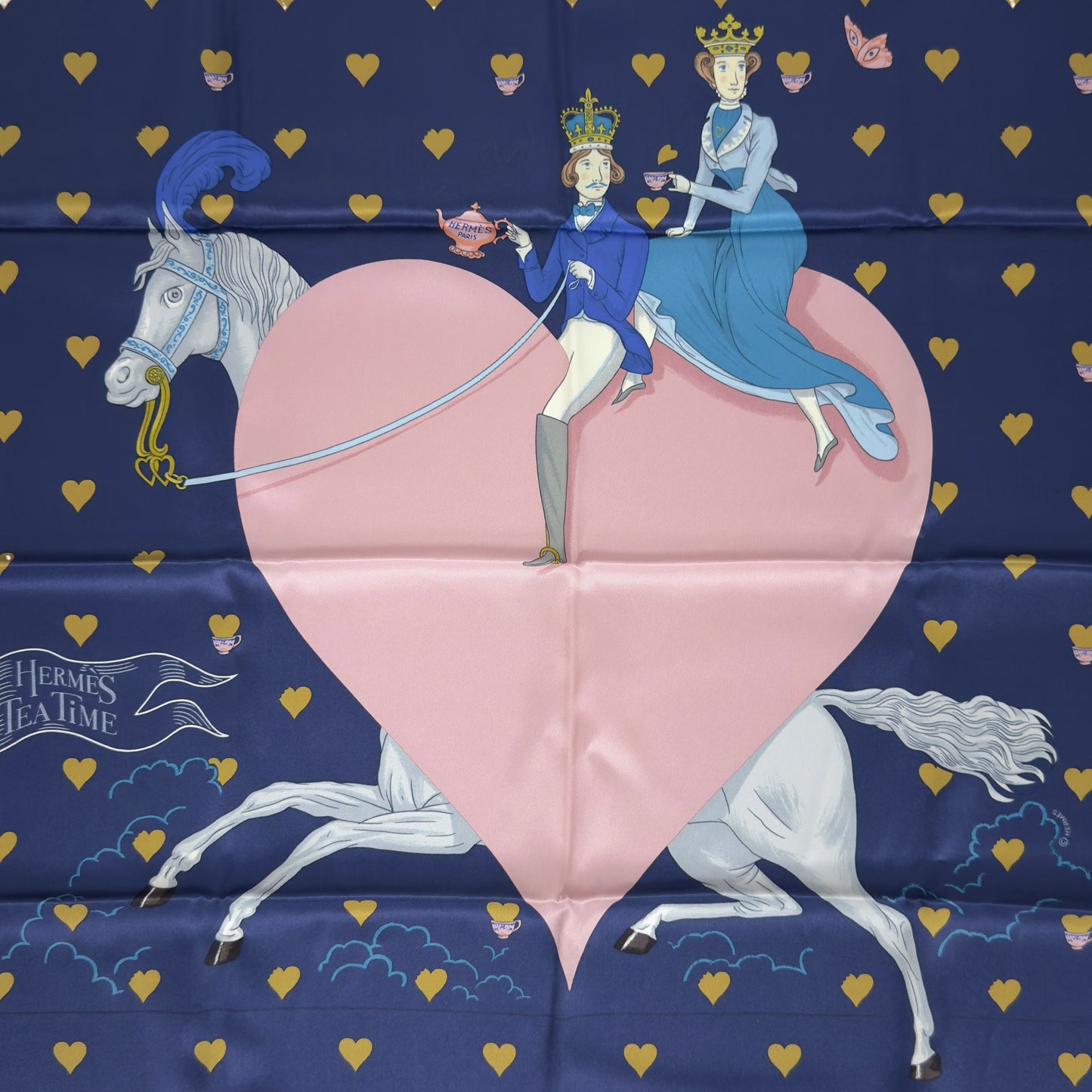 HERMES Tea Time scarf 70 下午茶時光 絲巾