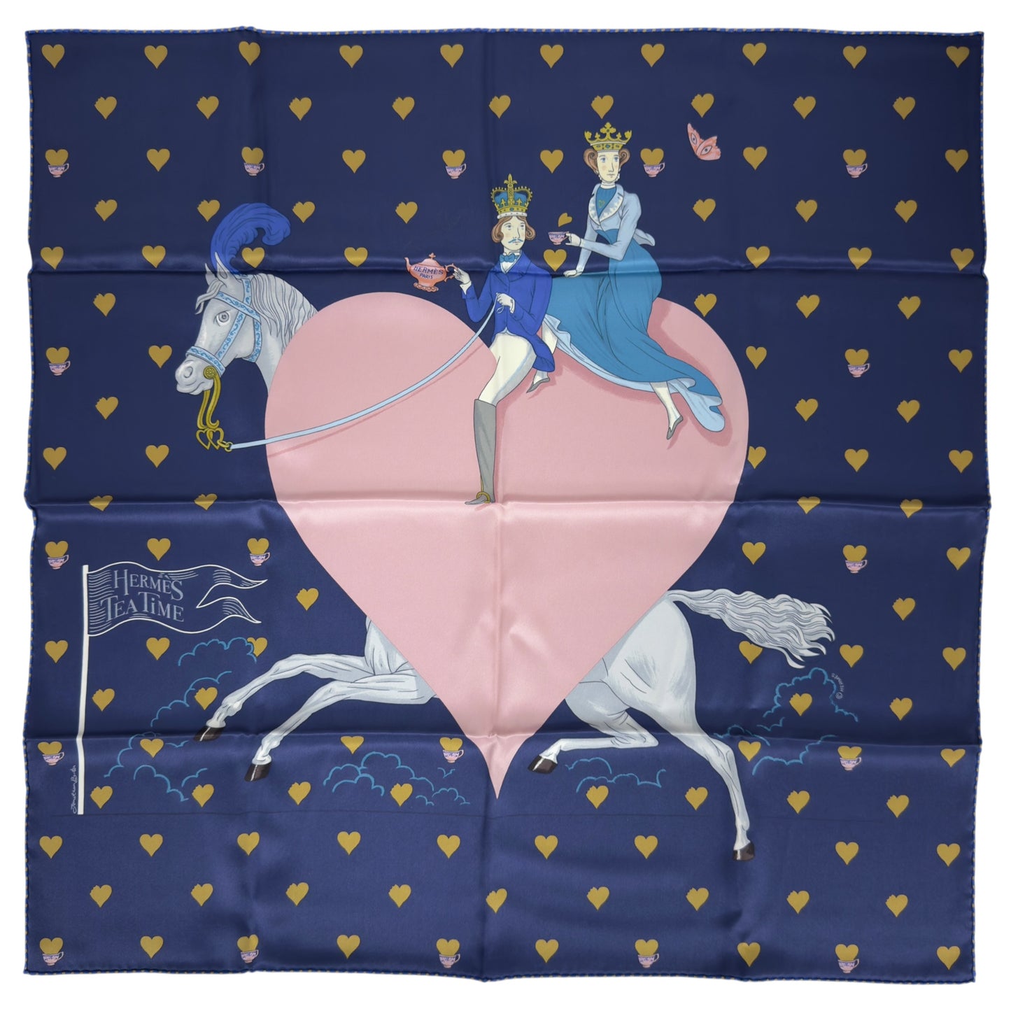HERMES Tea Time scarf 70 下午茶時光 絲巾