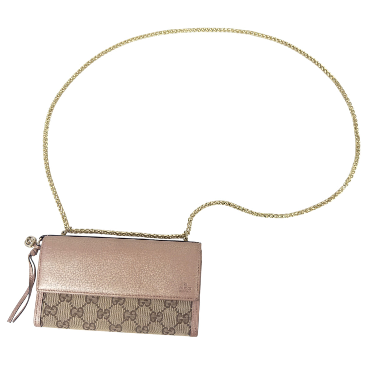 GUCCI *自加鏈＞送無品牌扣＋無品牌鏈帶* 長銀包 WOC