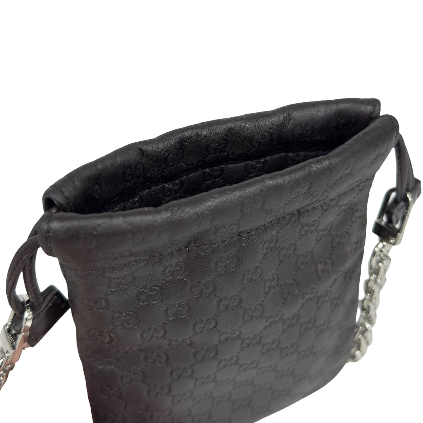 GUCCI *自加鏈＞送無品牌鏈帶* GG 斜揹小袋