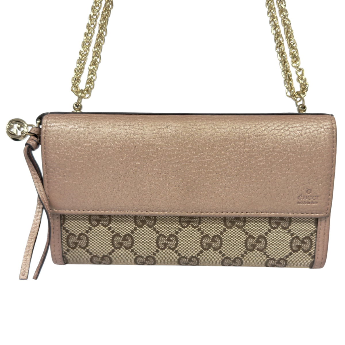 GUCCI *自加鏈＞送無品牌扣＋無品牌鏈帶* 長銀包 WOC