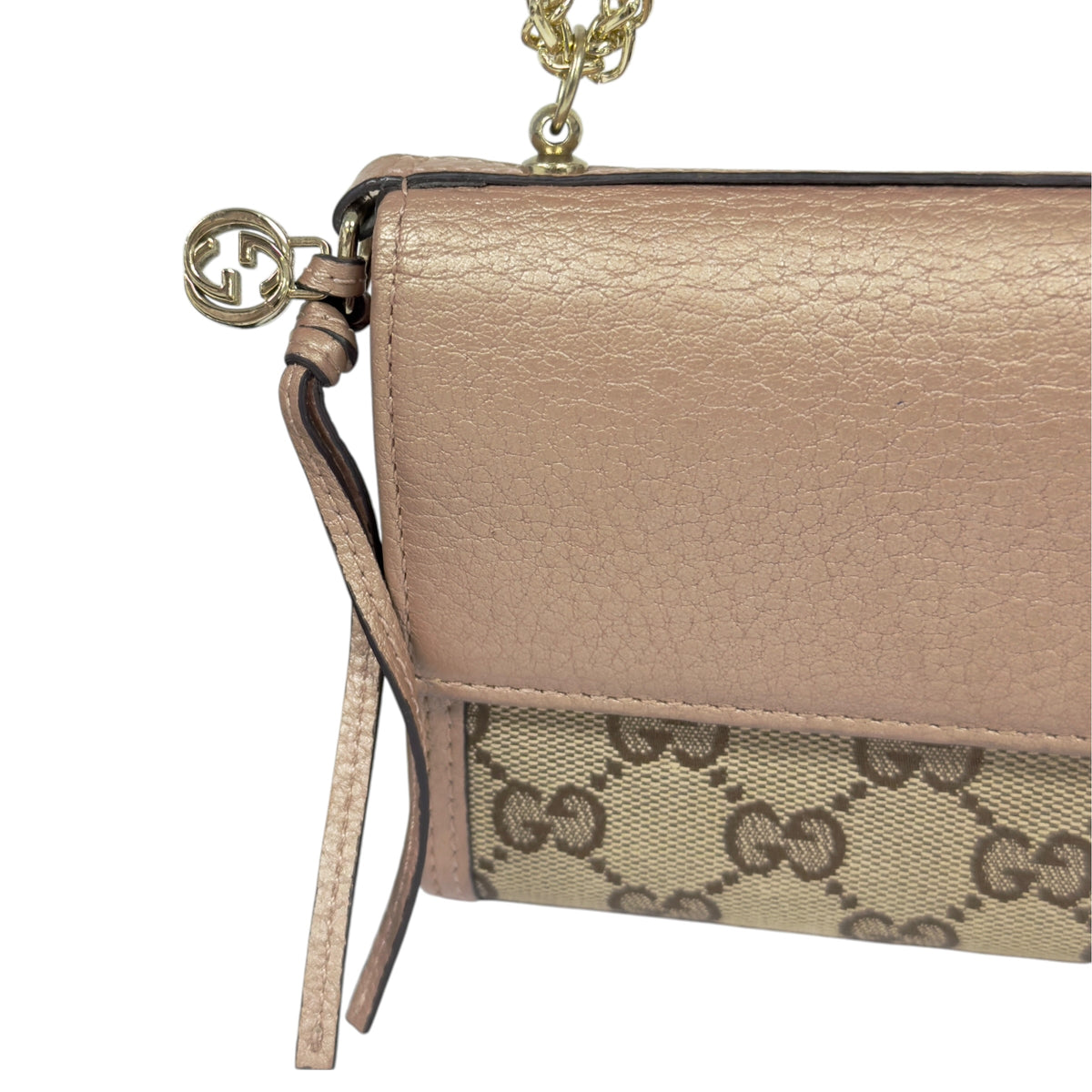 GUCCI *自加鏈＞送無品牌扣＋無品牌鏈帶* 長銀包 WOC