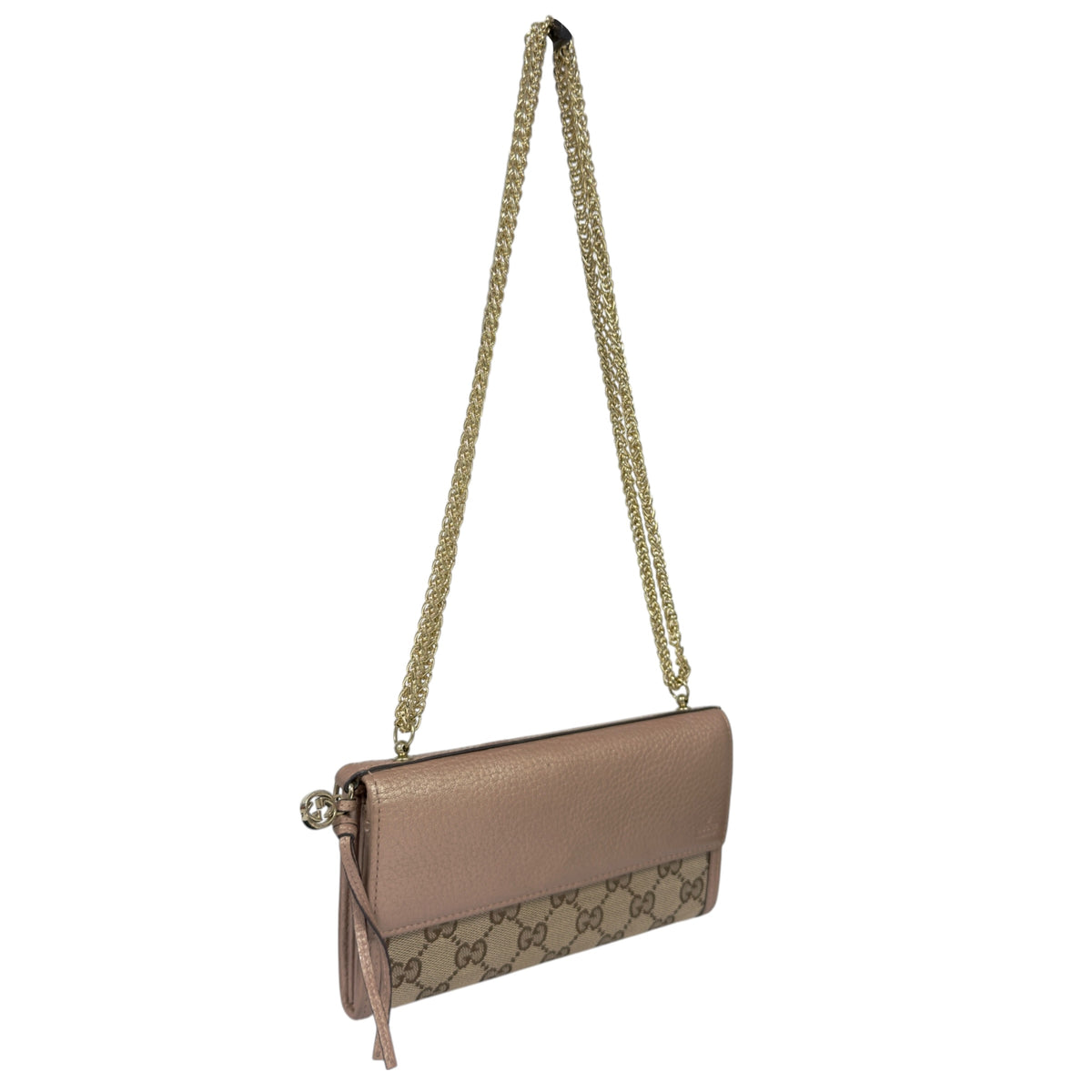 GUCCI *自加鏈＞送無品牌扣＋無品牌鏈帶* 長銀包 WOC