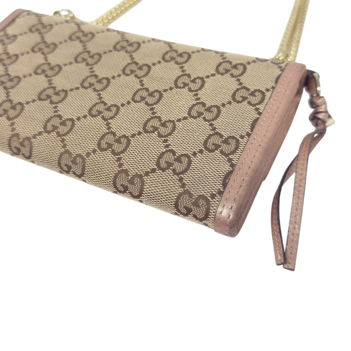 GUCCI *自加鏈＞送無品牌扣＋無品牌鏈帶* 長銀包 WOC