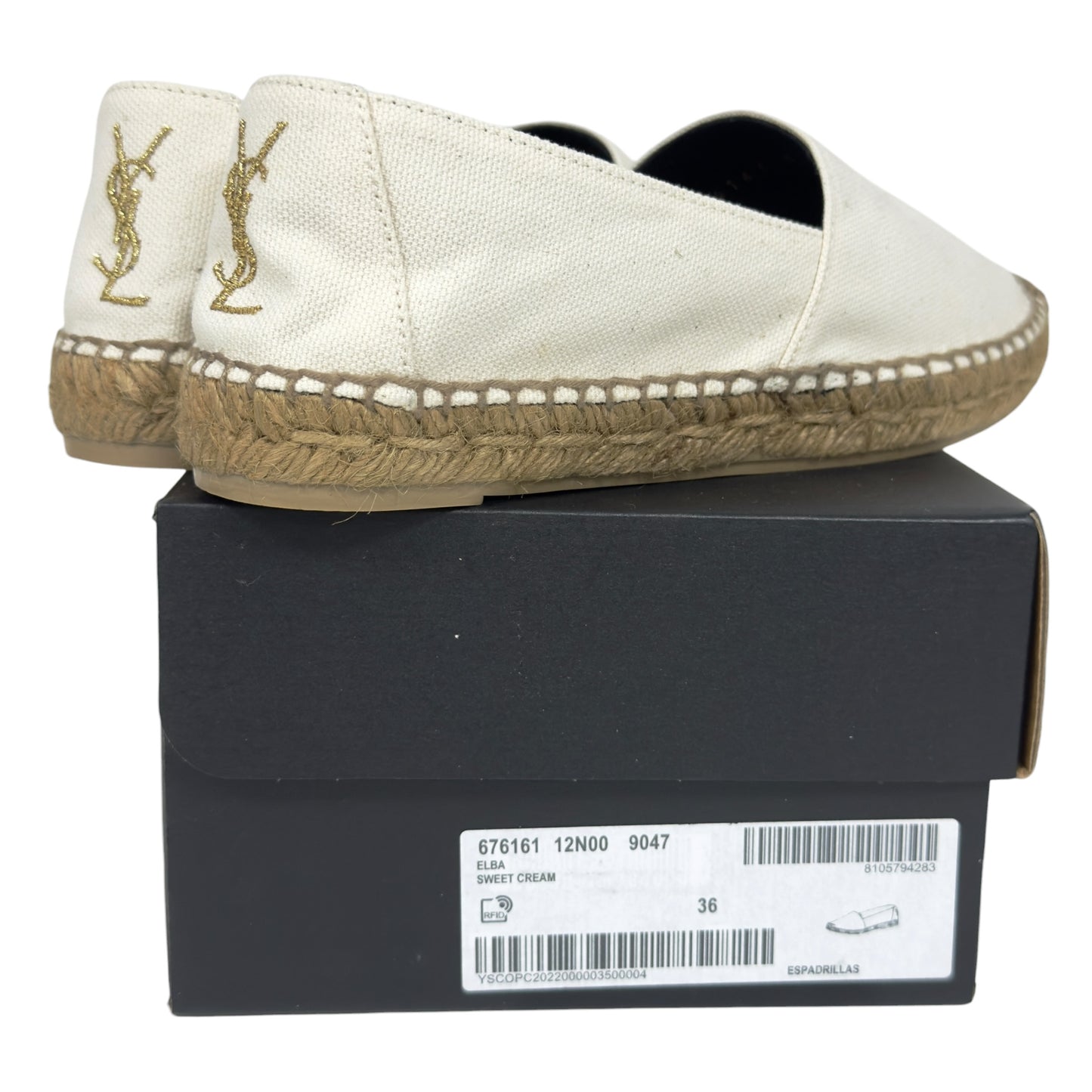 SAINT LAURENT YSL 草編鞋