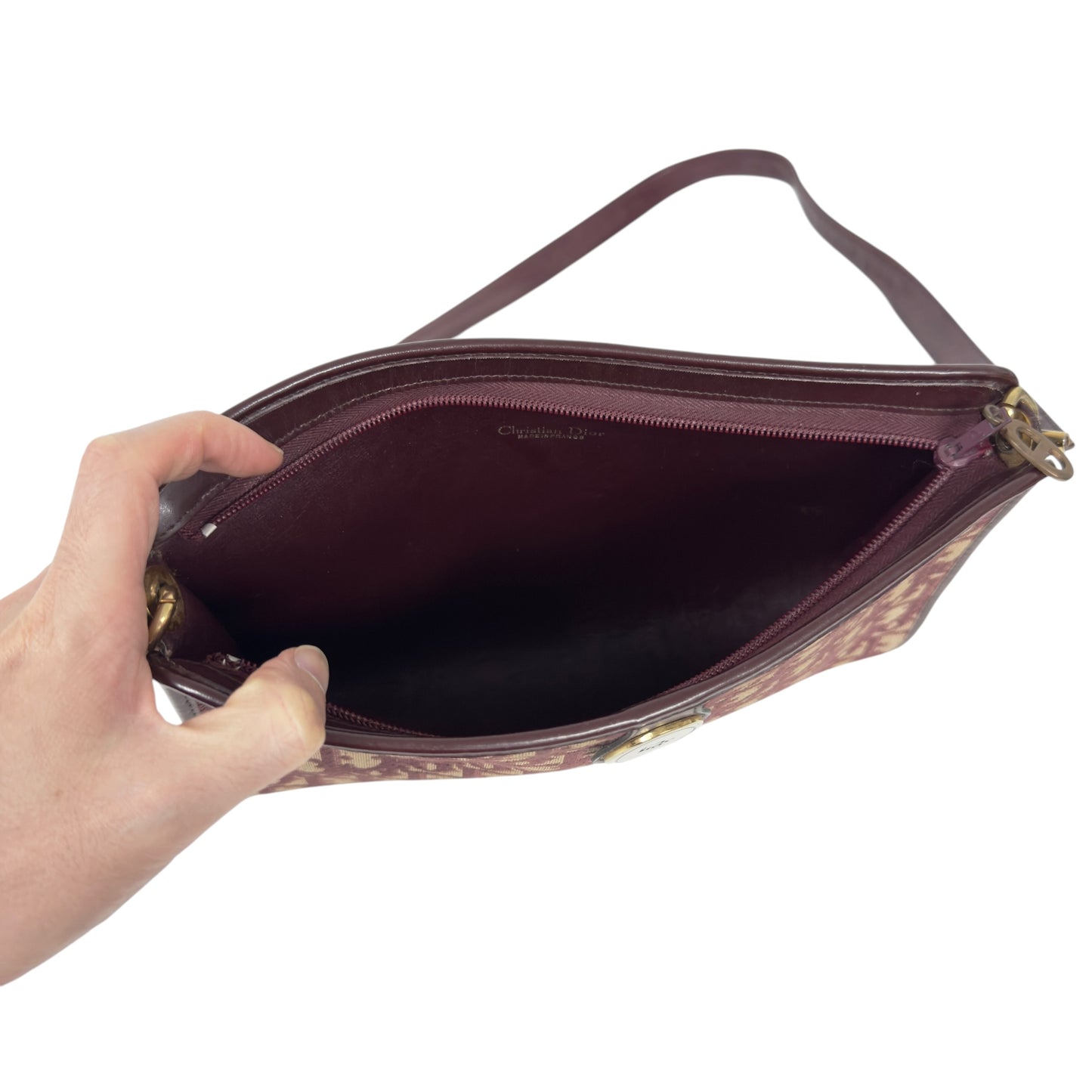 DIOR 中古 Oblique 老花 斜揹袋