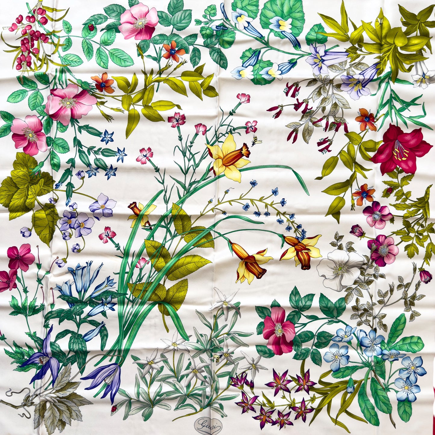 GUCCI Flora 絲巾