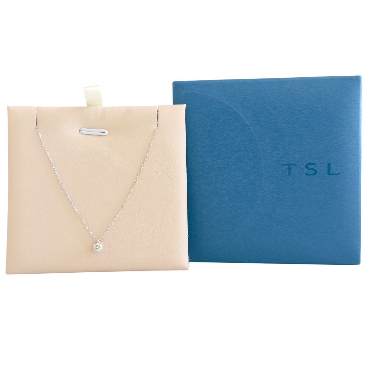 謝瑞麟 18K白金 15分 鑽石💎 頸鏈